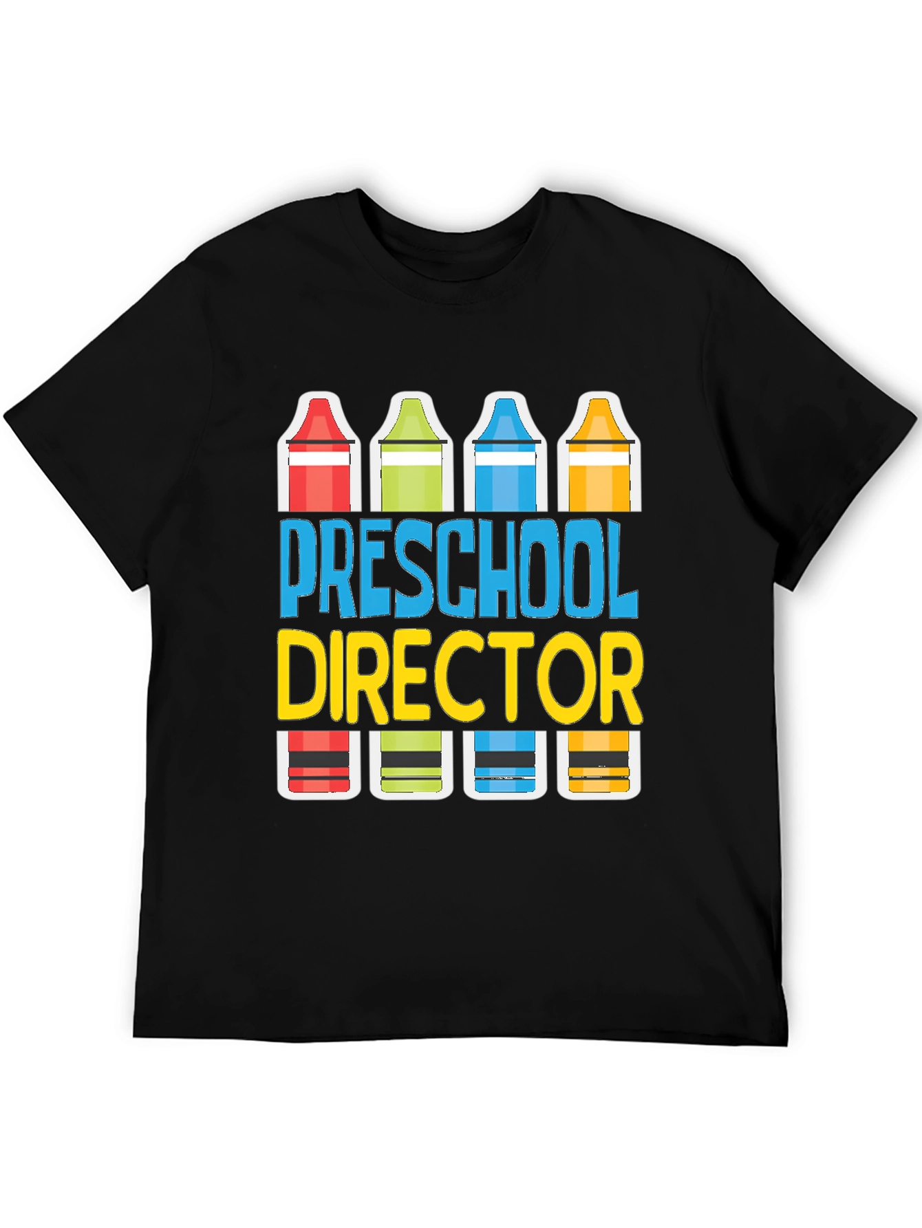 Preschool Director Crayon Graphic Tee