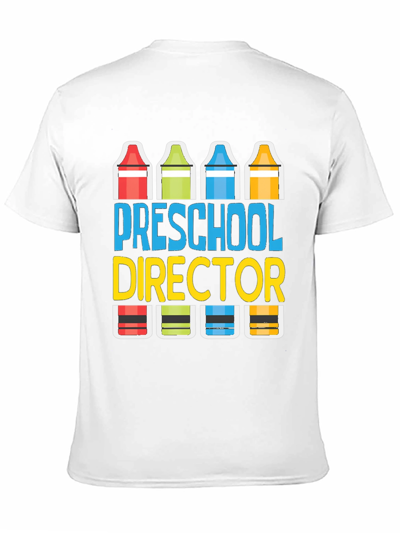 Preschool Director Crayon Graphic Tee
