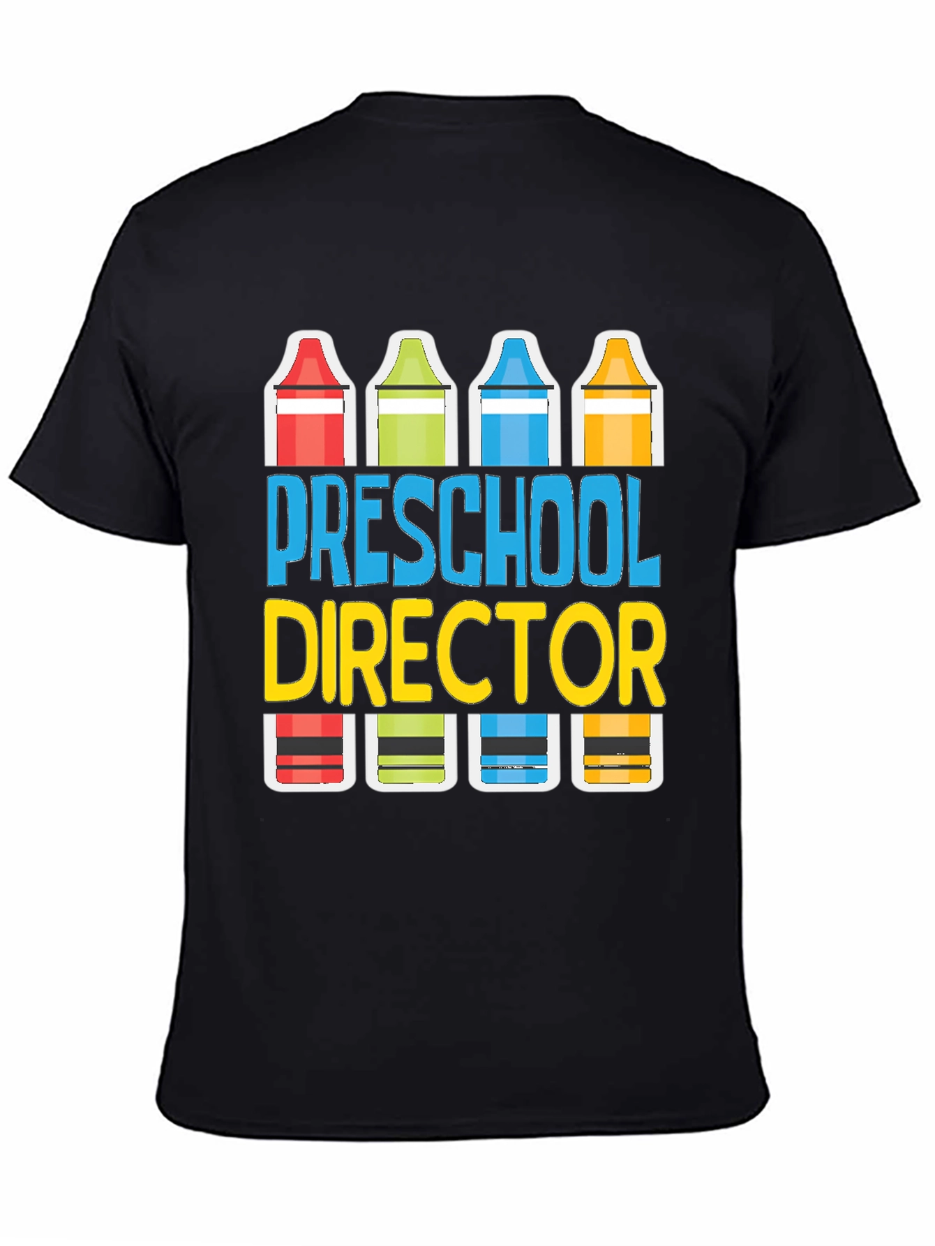 Preschool Director Crayon Graphic Tee
