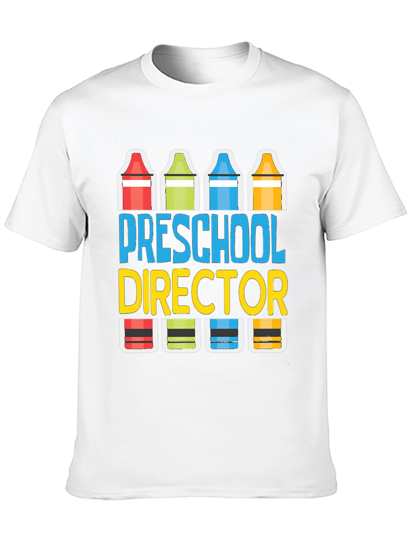 Preschool Director Crayon Graphic Tee