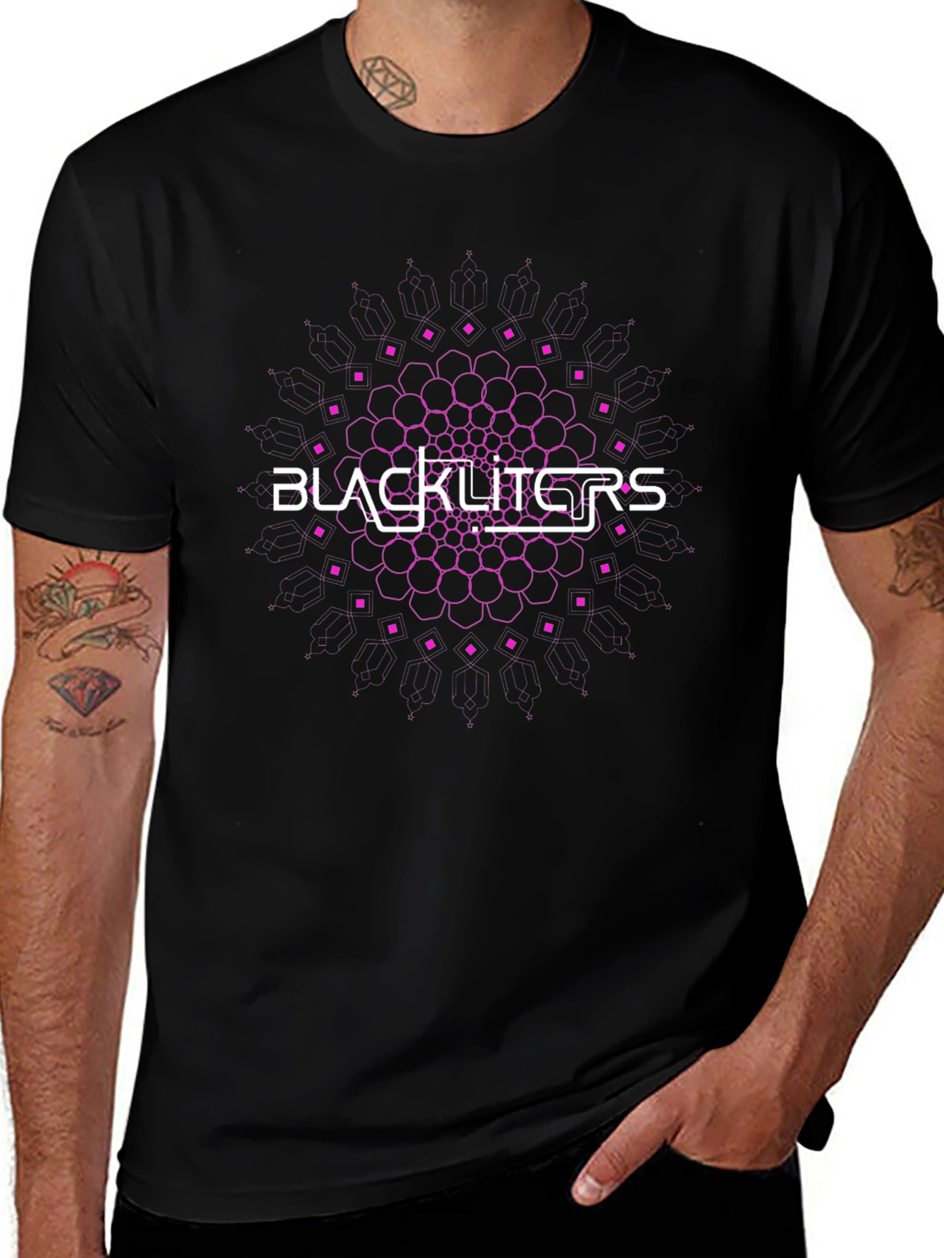 Blackliters Graphic Print Black T-Shirt