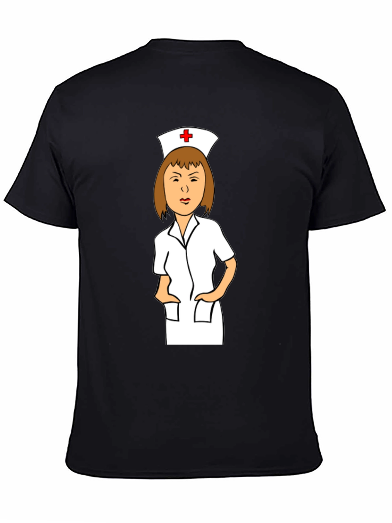 Cartoon Nurse Graphic T-Shirt