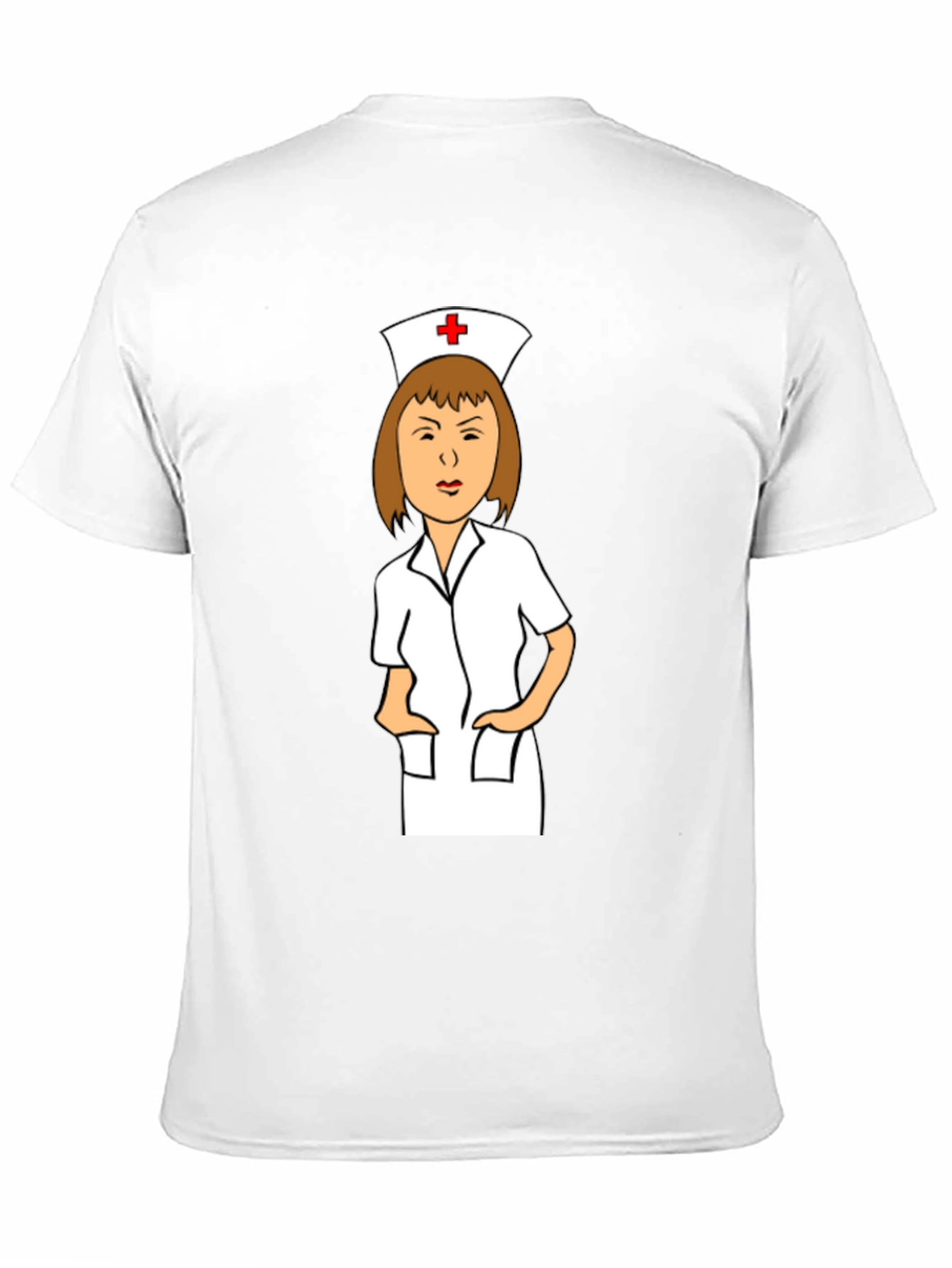 Cartoon Nurse Graphic T-Shirt