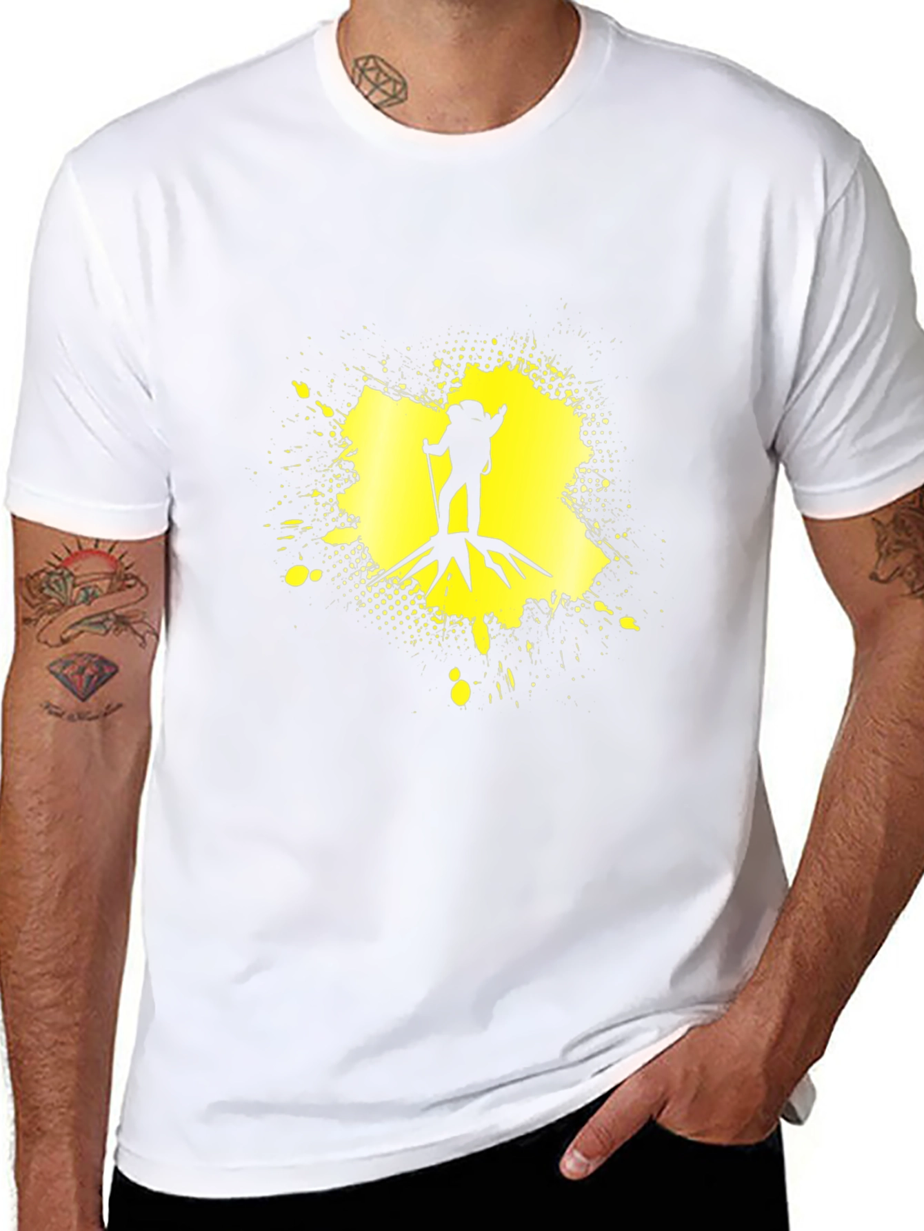 Hiking Adventure Black Graphic T-Shirt