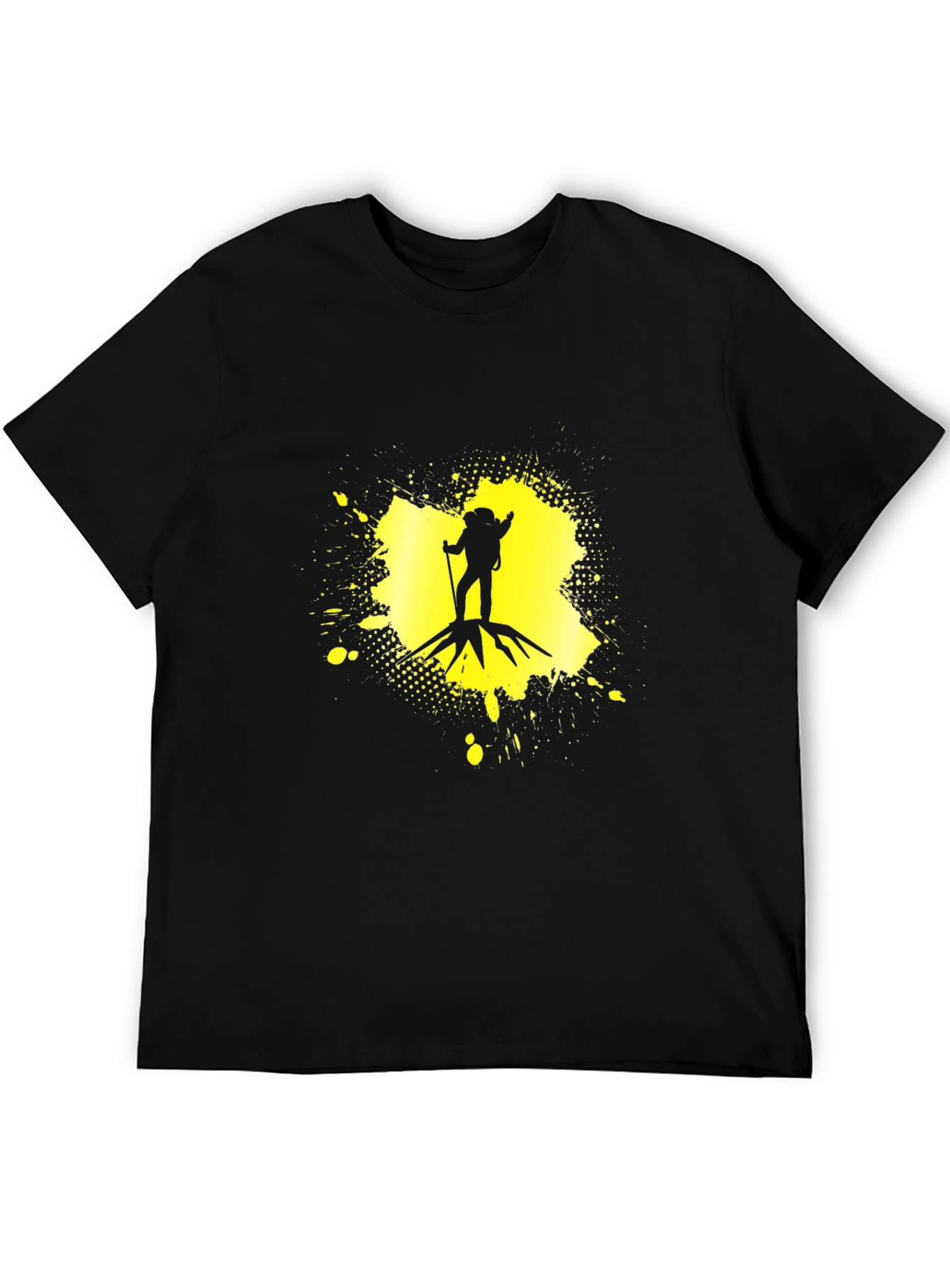 Hiking Adventure Black Graphic T-Shirt