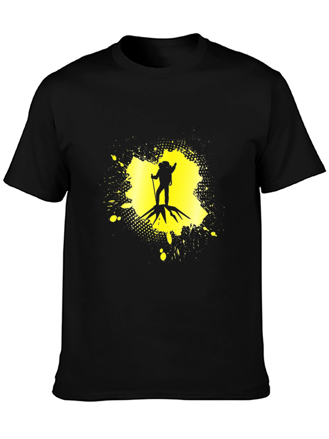 Hiking Adventure Black Graphic T-Shirt