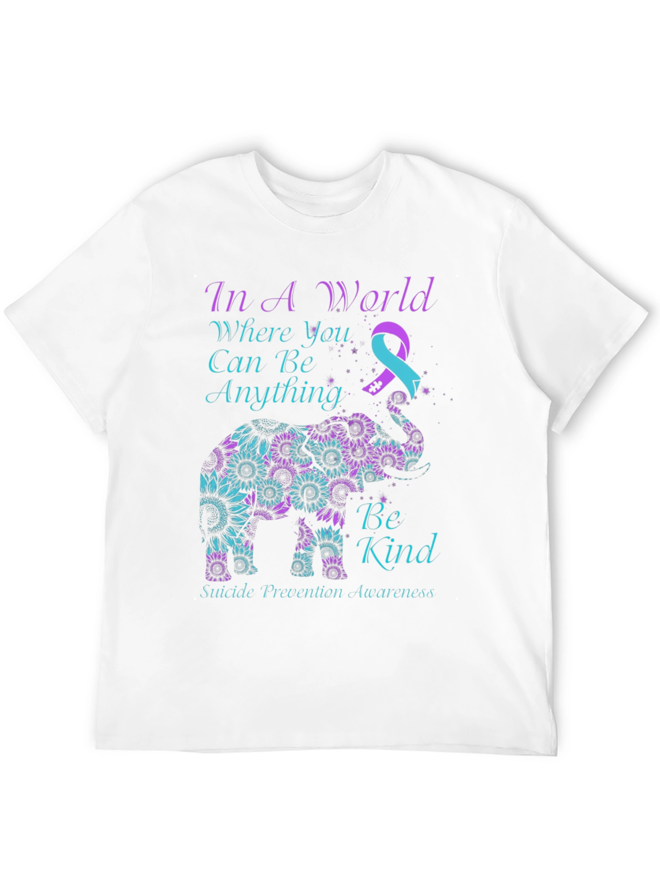 Be Kind Suicide Awareness Elephant T-Shirt