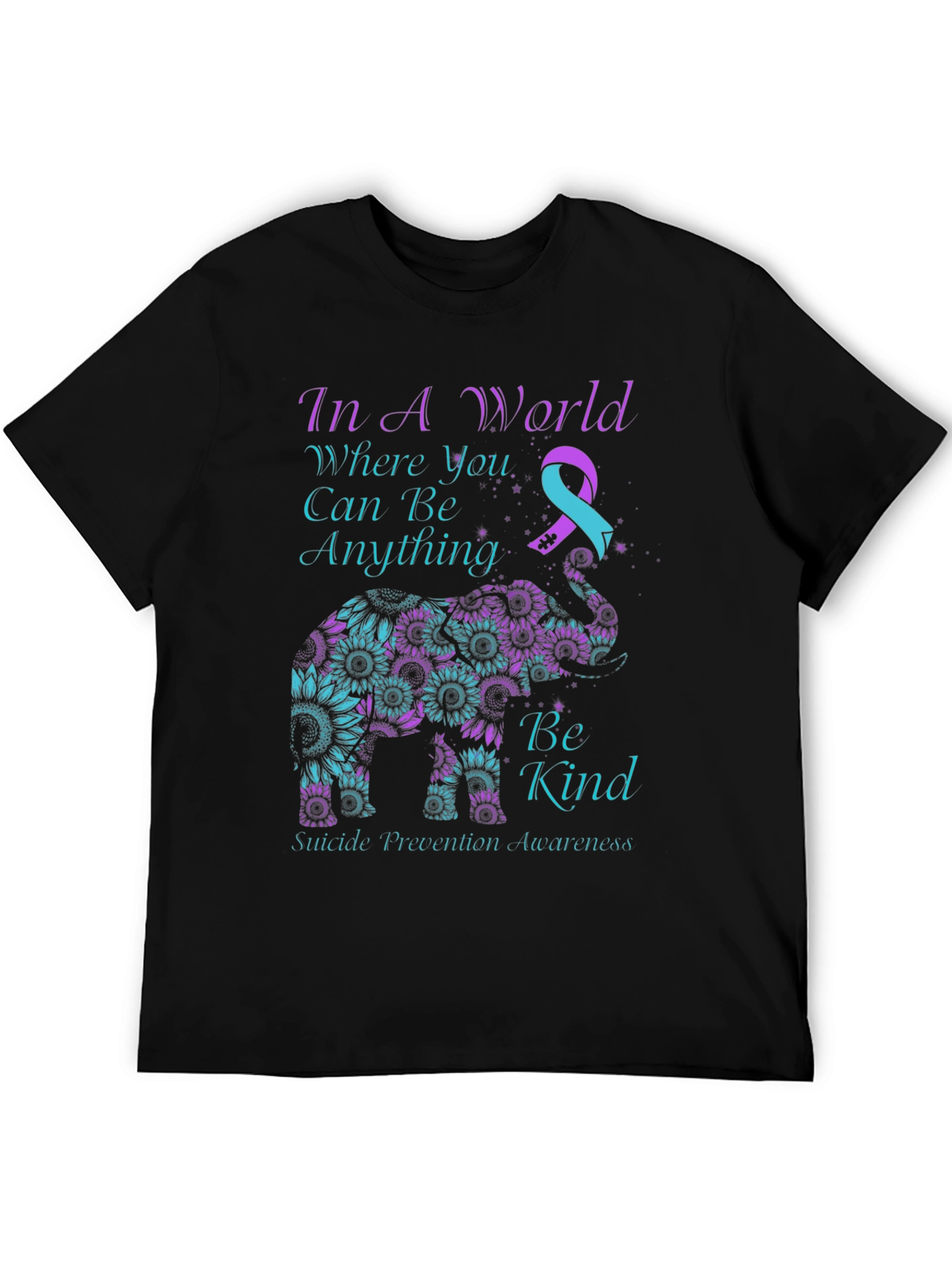 Be Kind Suicide Awareness Elephant T-Shirt