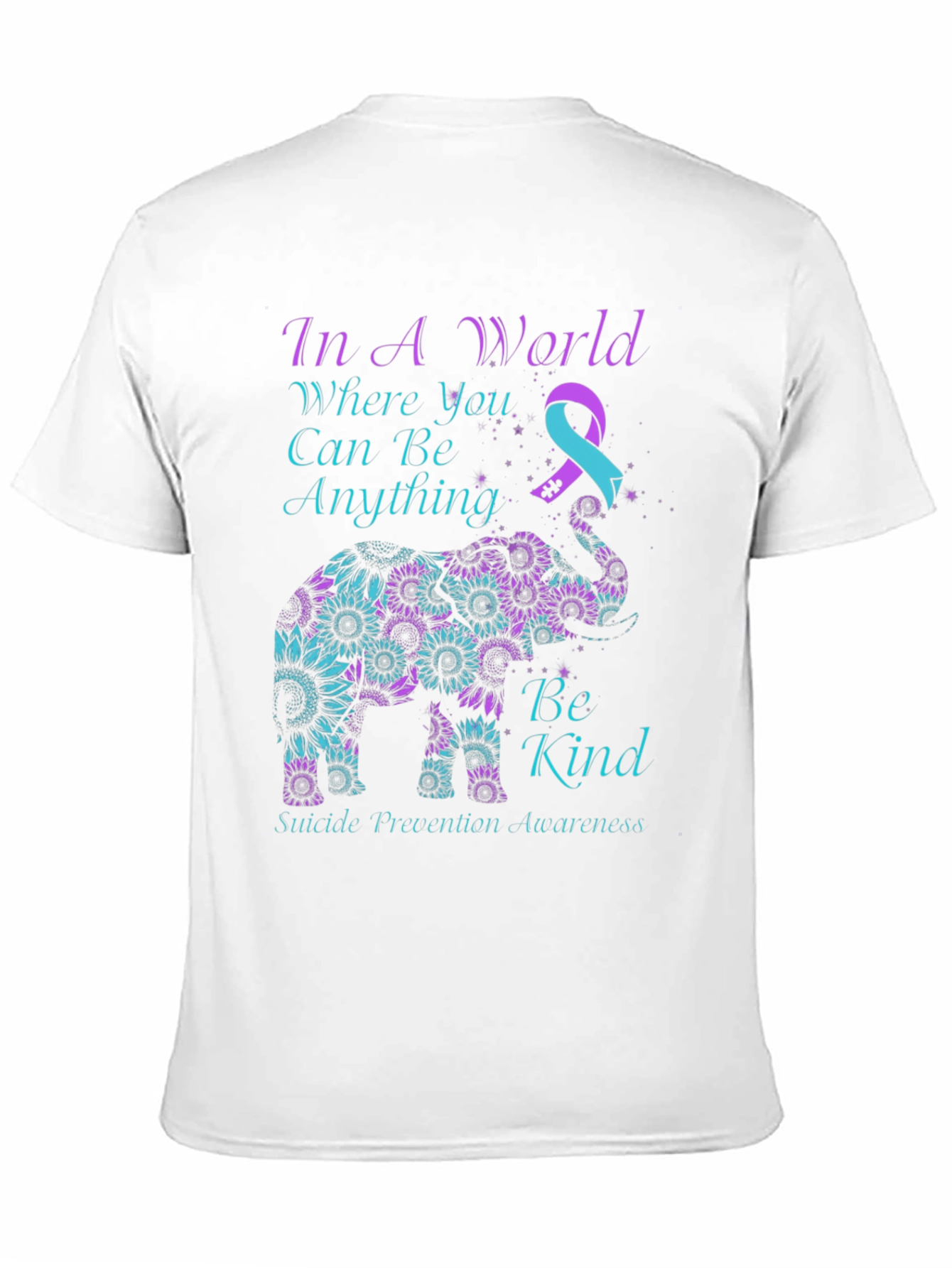 Be Kind Suicide Awareness Elephant T-Shirt