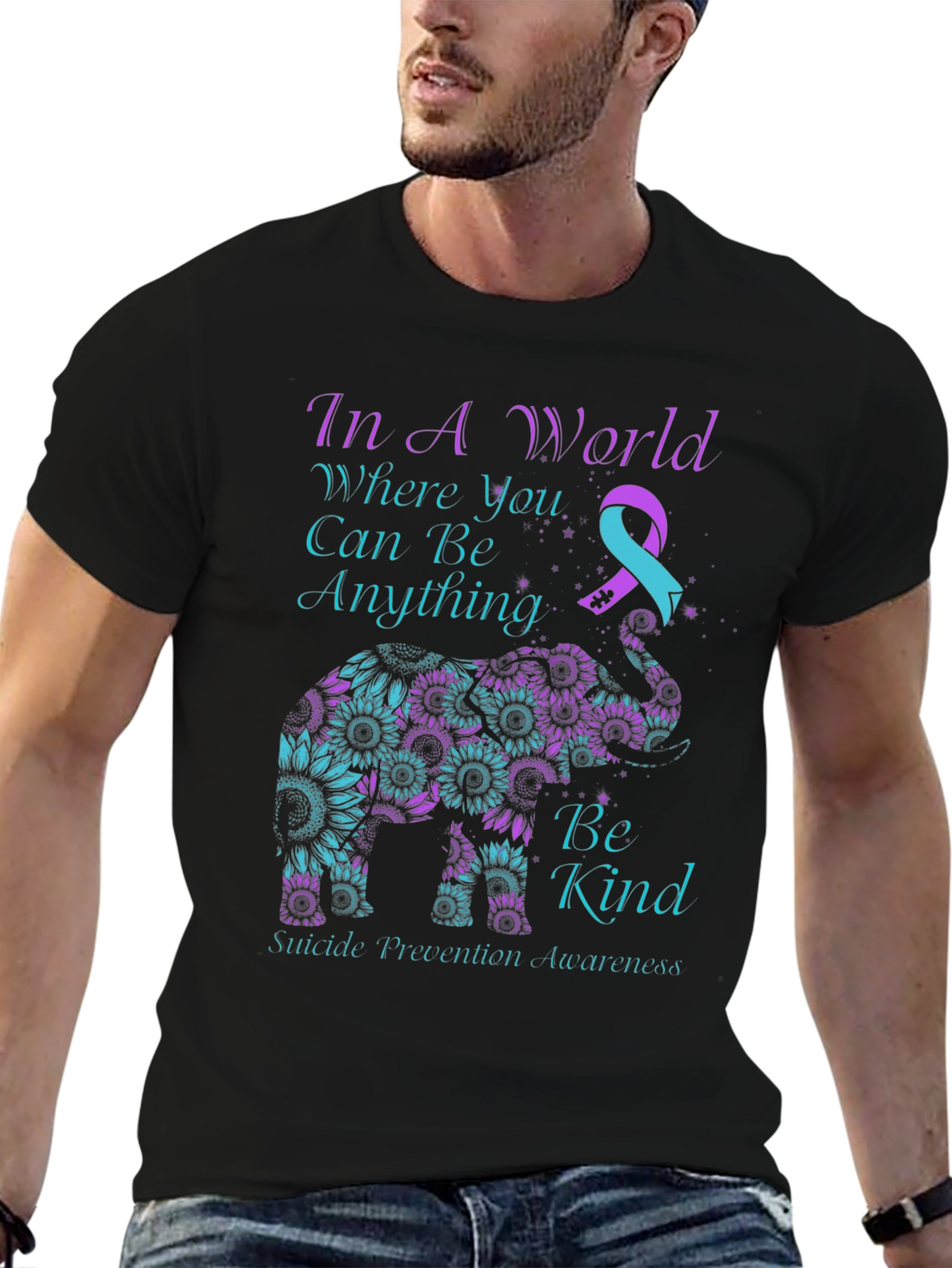 Be Kind Suicide Awareness Elephant T-Shirt