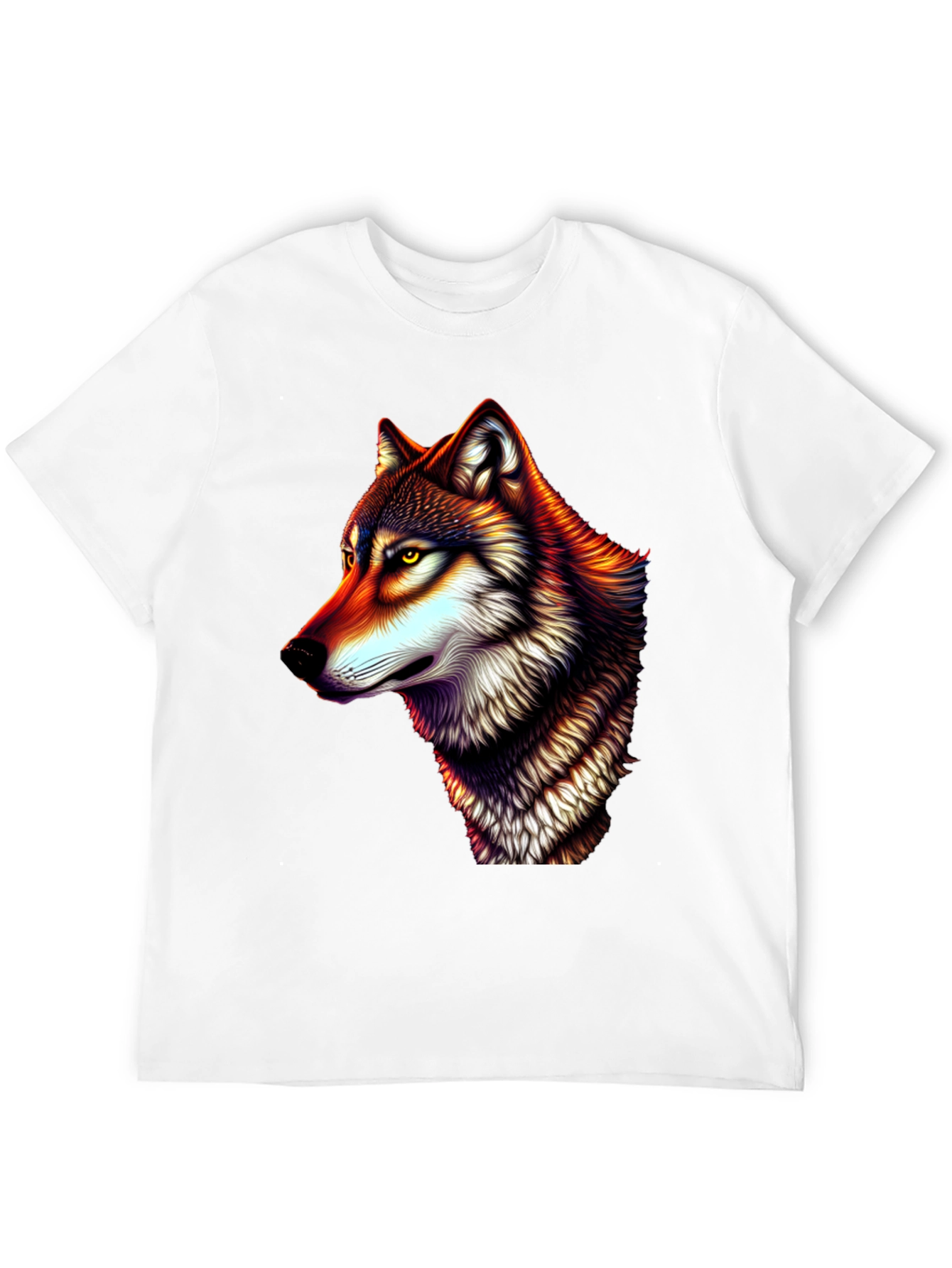 Wolf Graphic Tee - Mens Black T-Shirt