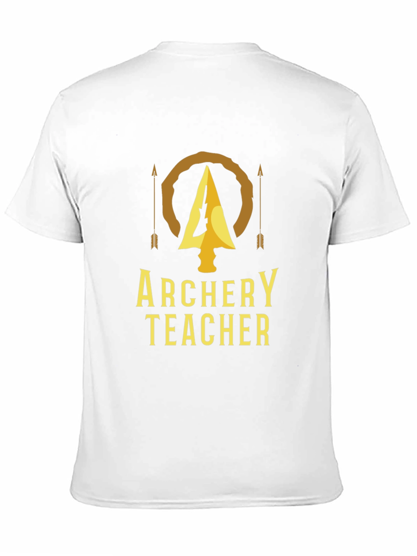 Archery Teacher T-Shirt - Golden Arrow Design