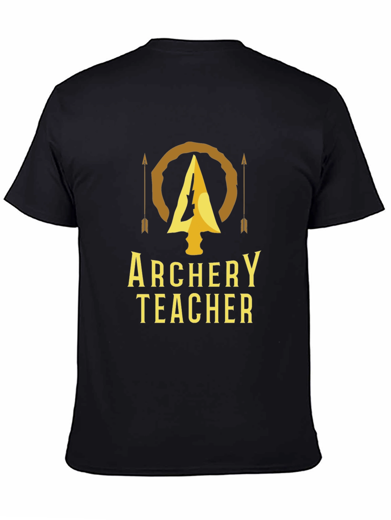 Archery Teacher T-Shirt - Golden Arrow Design