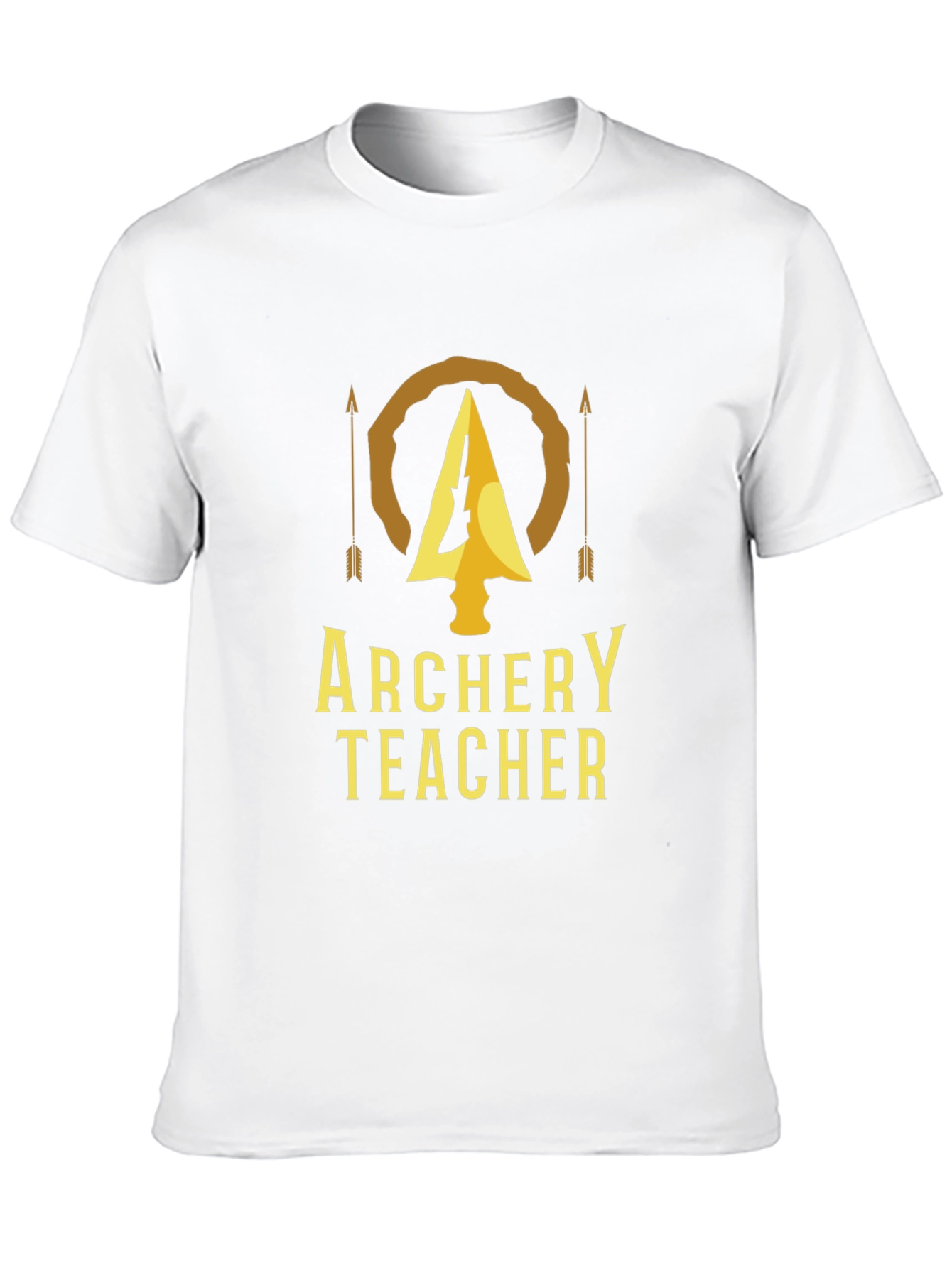 Archery Teacher T-Shirt - Golden Arrow Design