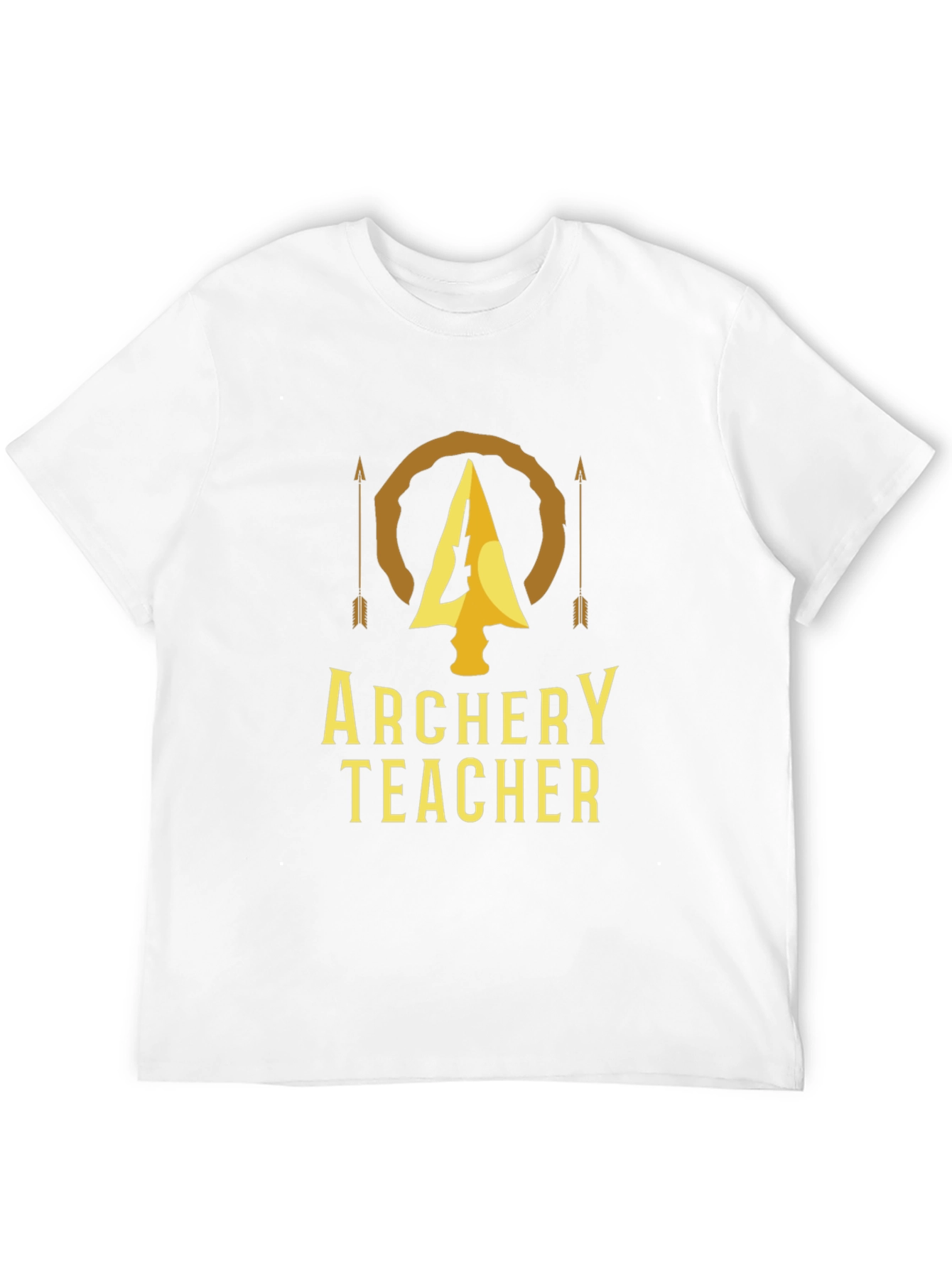 Archery Teacher T-Shirt - Golden Arrow Design