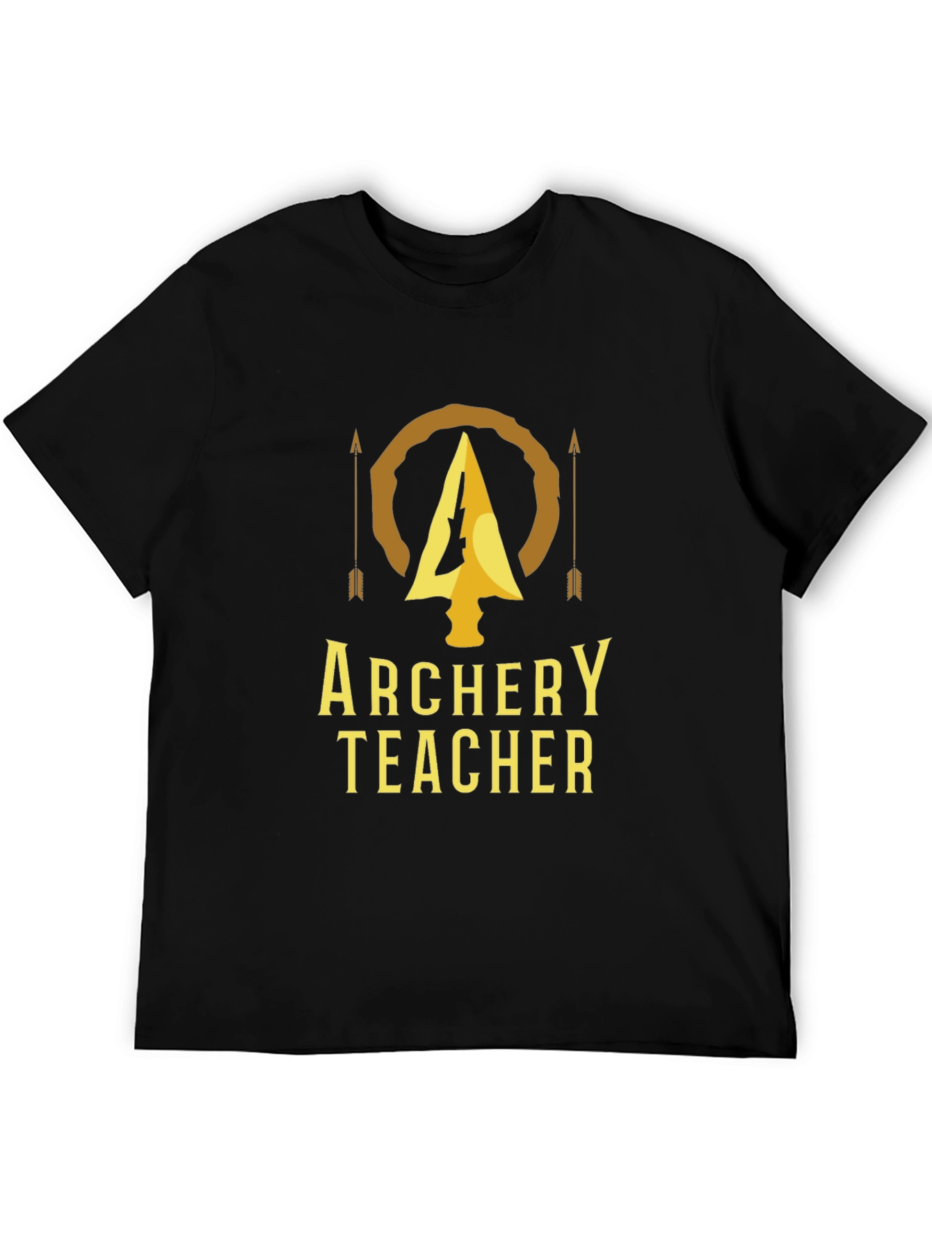 Archery Teacher T-Shirt - Golden Arrow Design