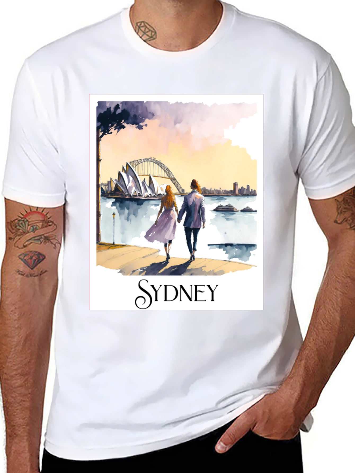Sydney Opera House Scenic Graphic T-Shirt