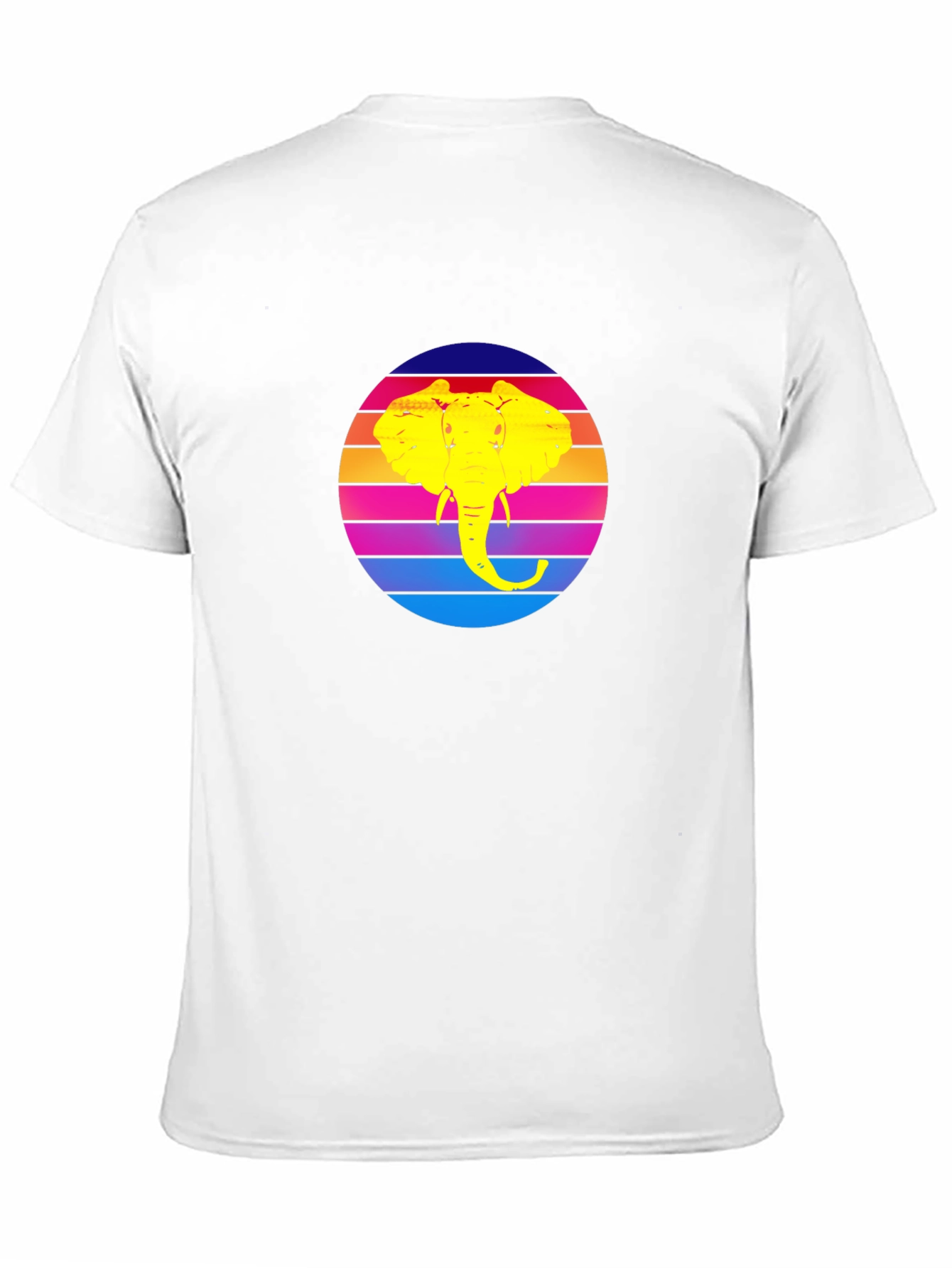 Retro Elephant Sunset Graphic Tee