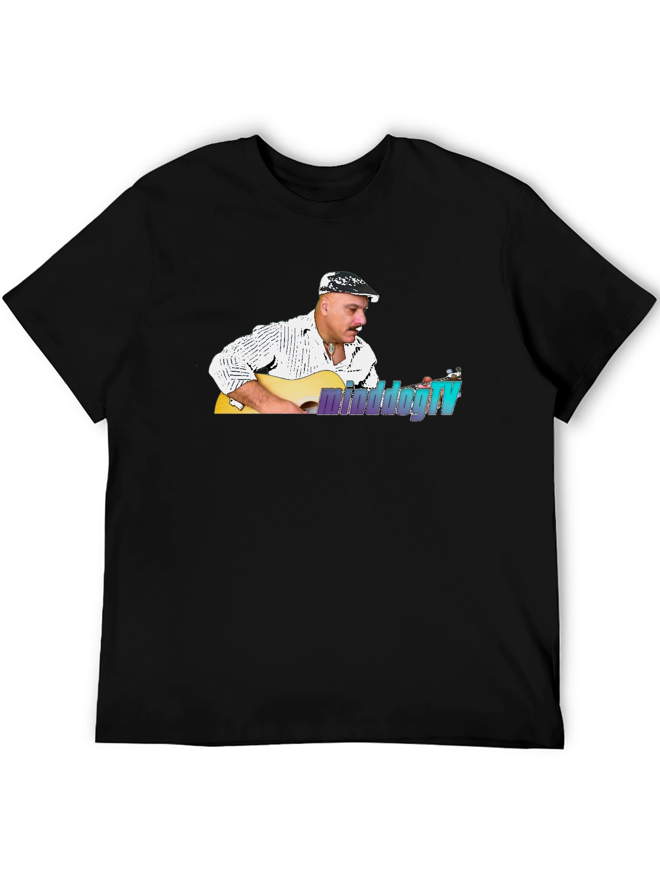 Minddogtv Guitarist Black T-Shirt