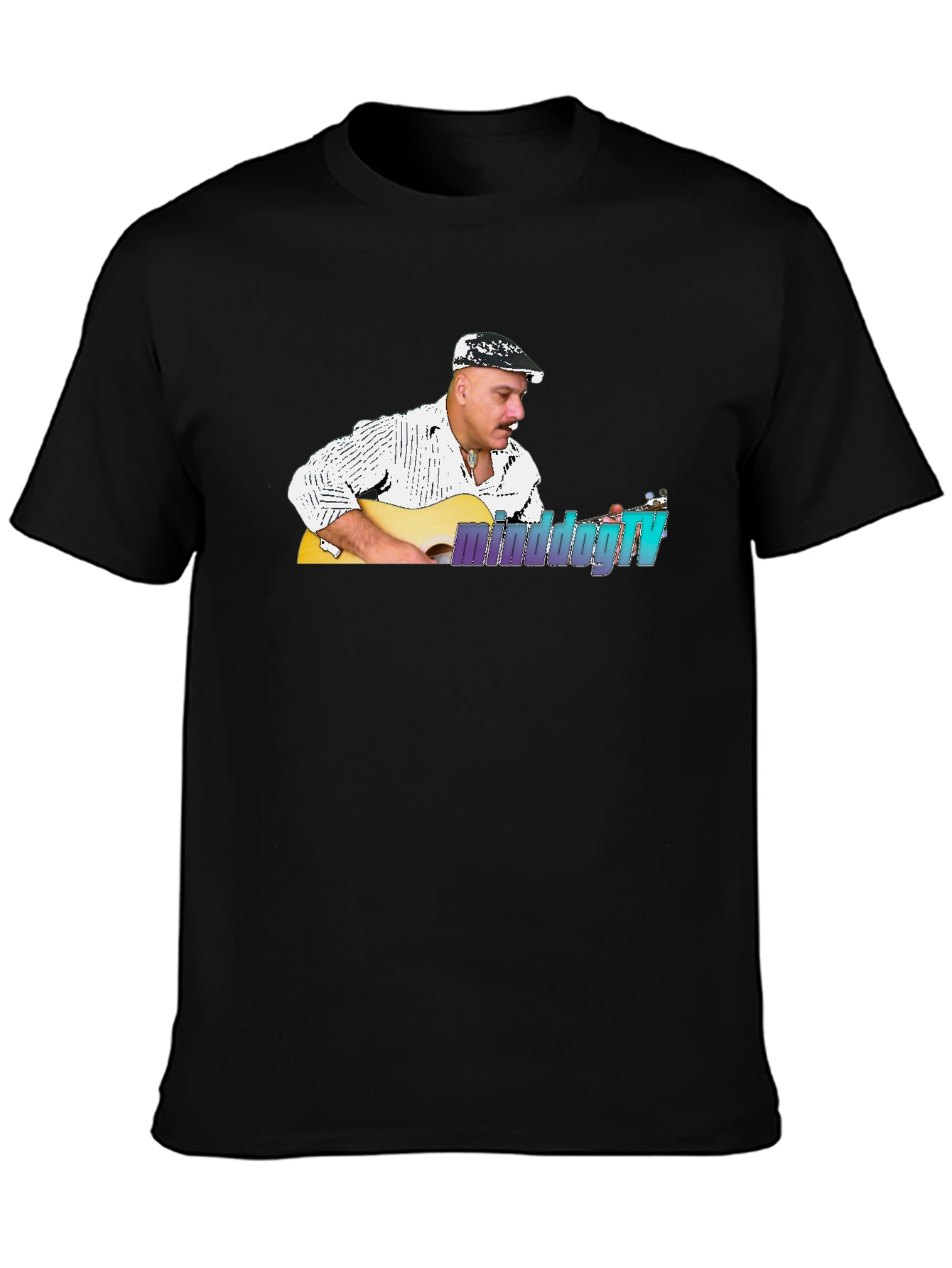 Minddogtv Guitarist Black T-Shirt