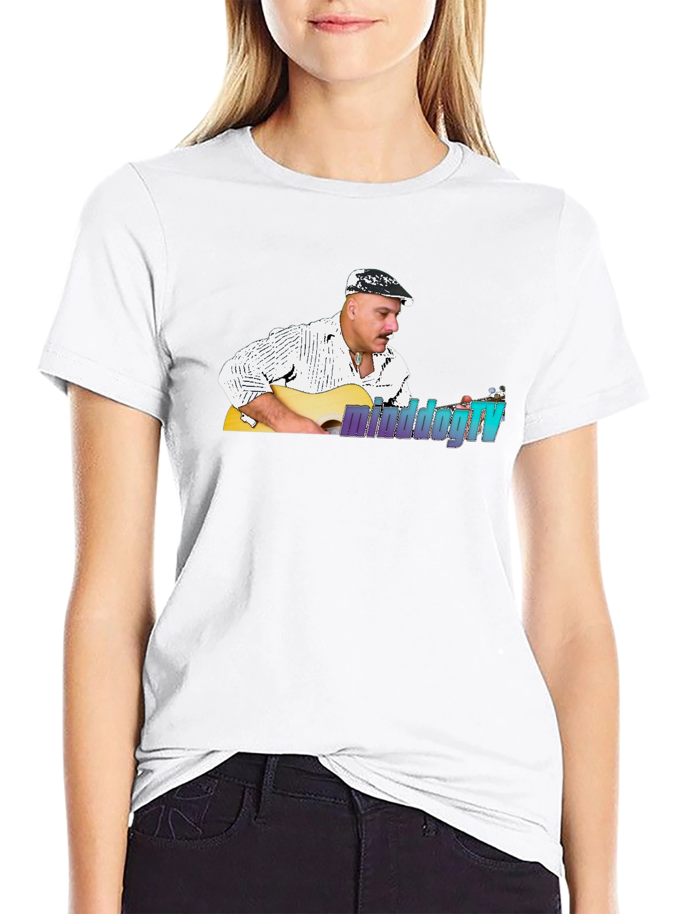 Minddogtv Guitarist Black T-Shirt