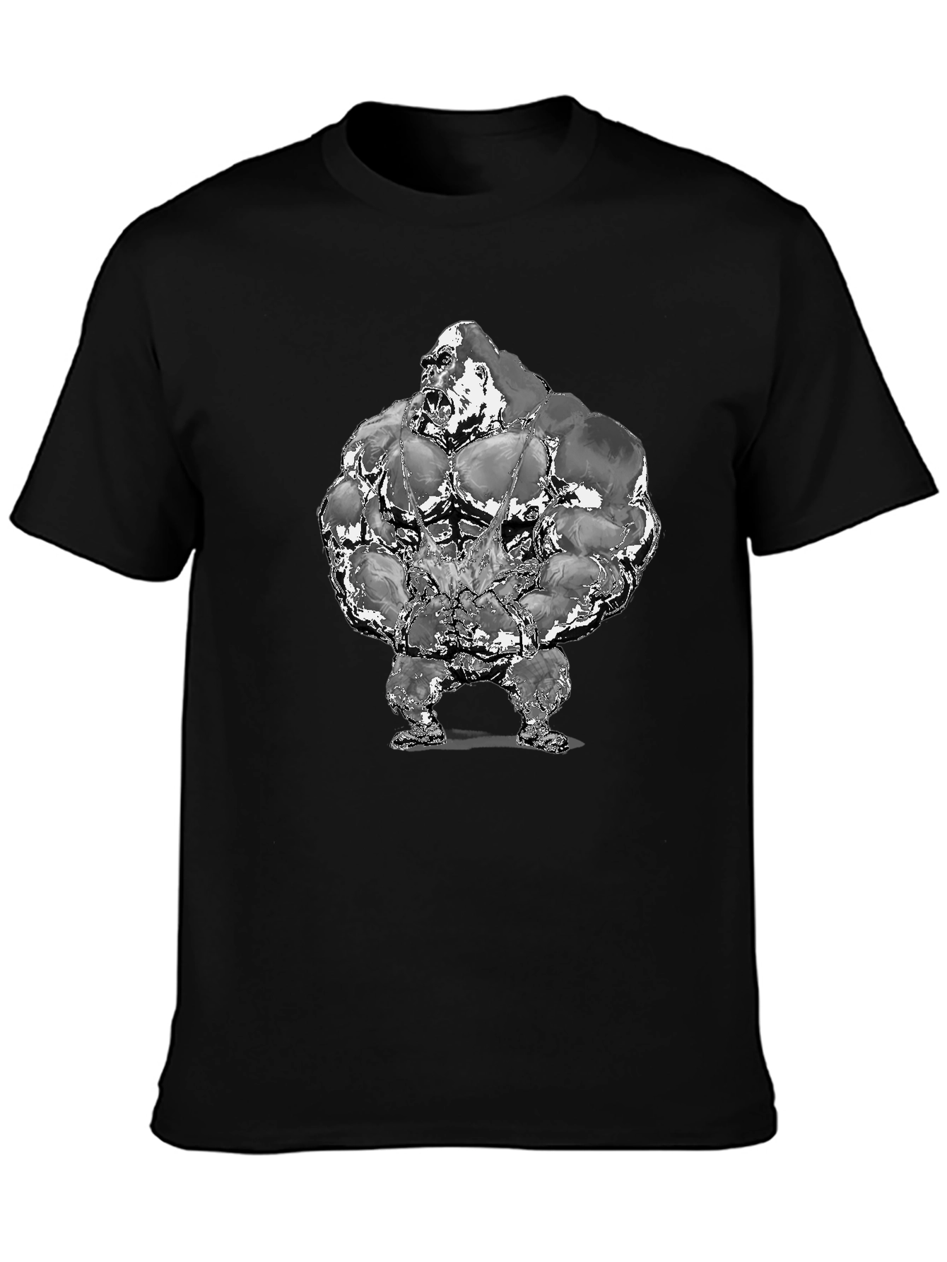 Gorilla Bodybuilder Graphic T-Shirt