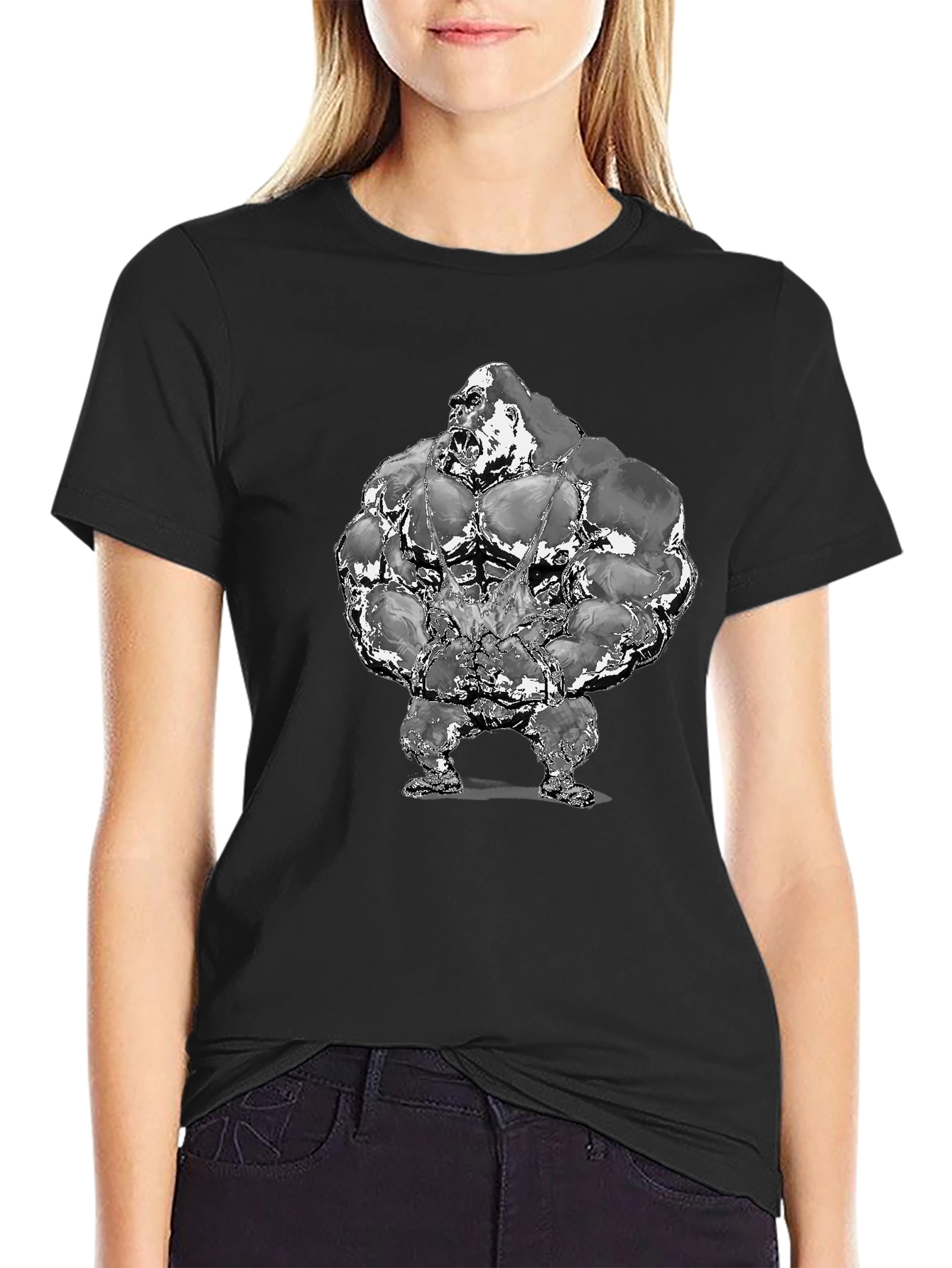 Gorilla Bodybuilder Graphic T-Shirt