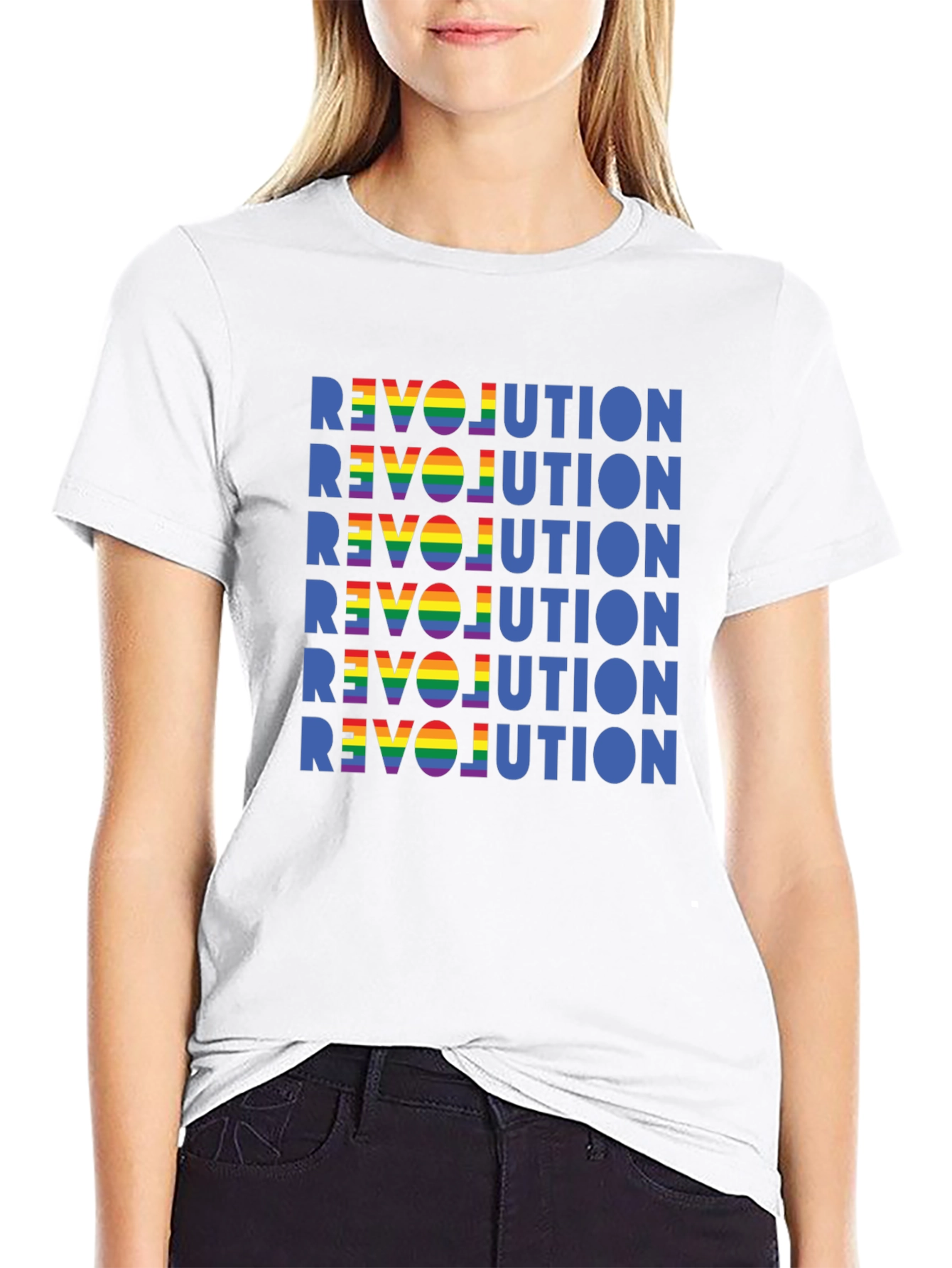 Rainbow Revolution Graphic Tee - Pride Unisex