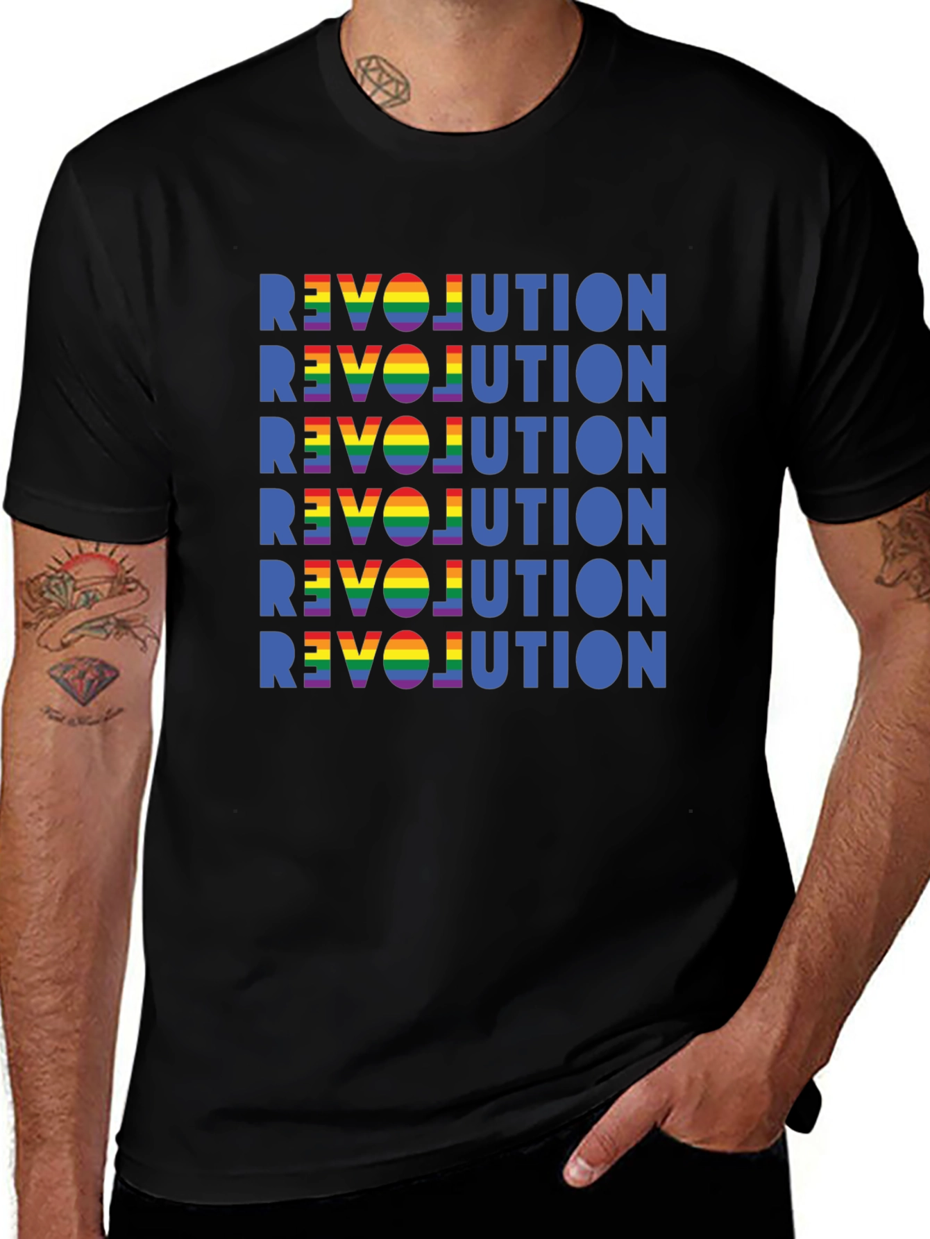 Rainbow Revolution Graphic Tee - Pride Unisex