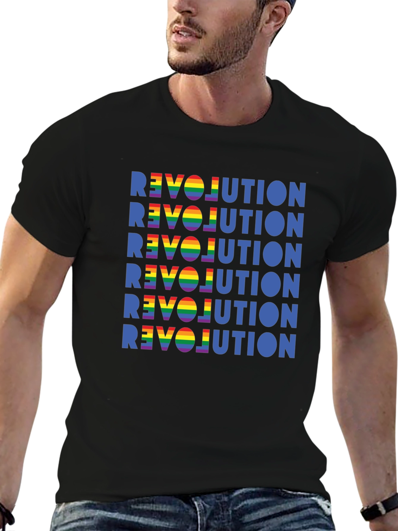Rainbow Revolution Graphic Tee - Pride Unisex