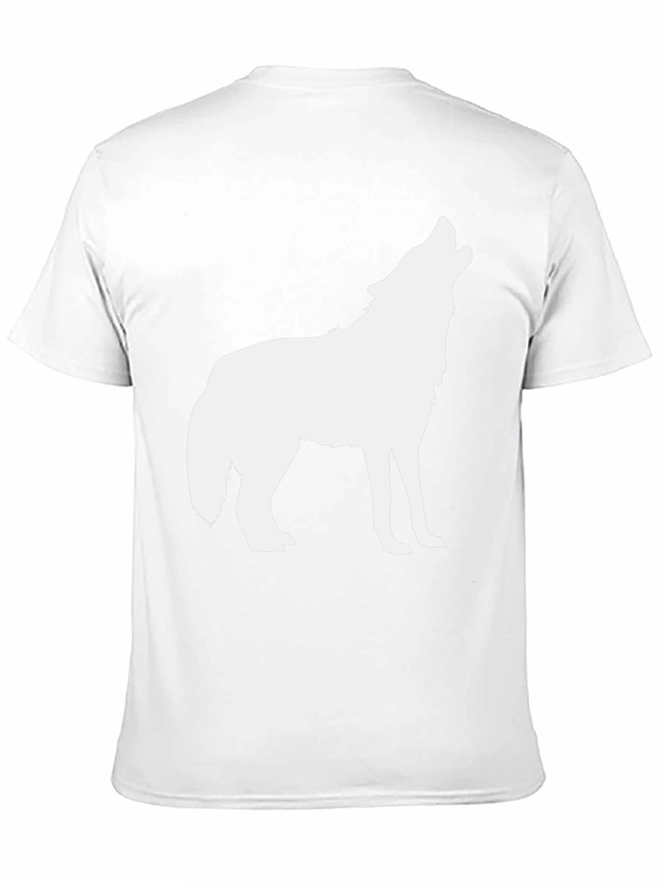 Mens Black Wolf Graphic Tee