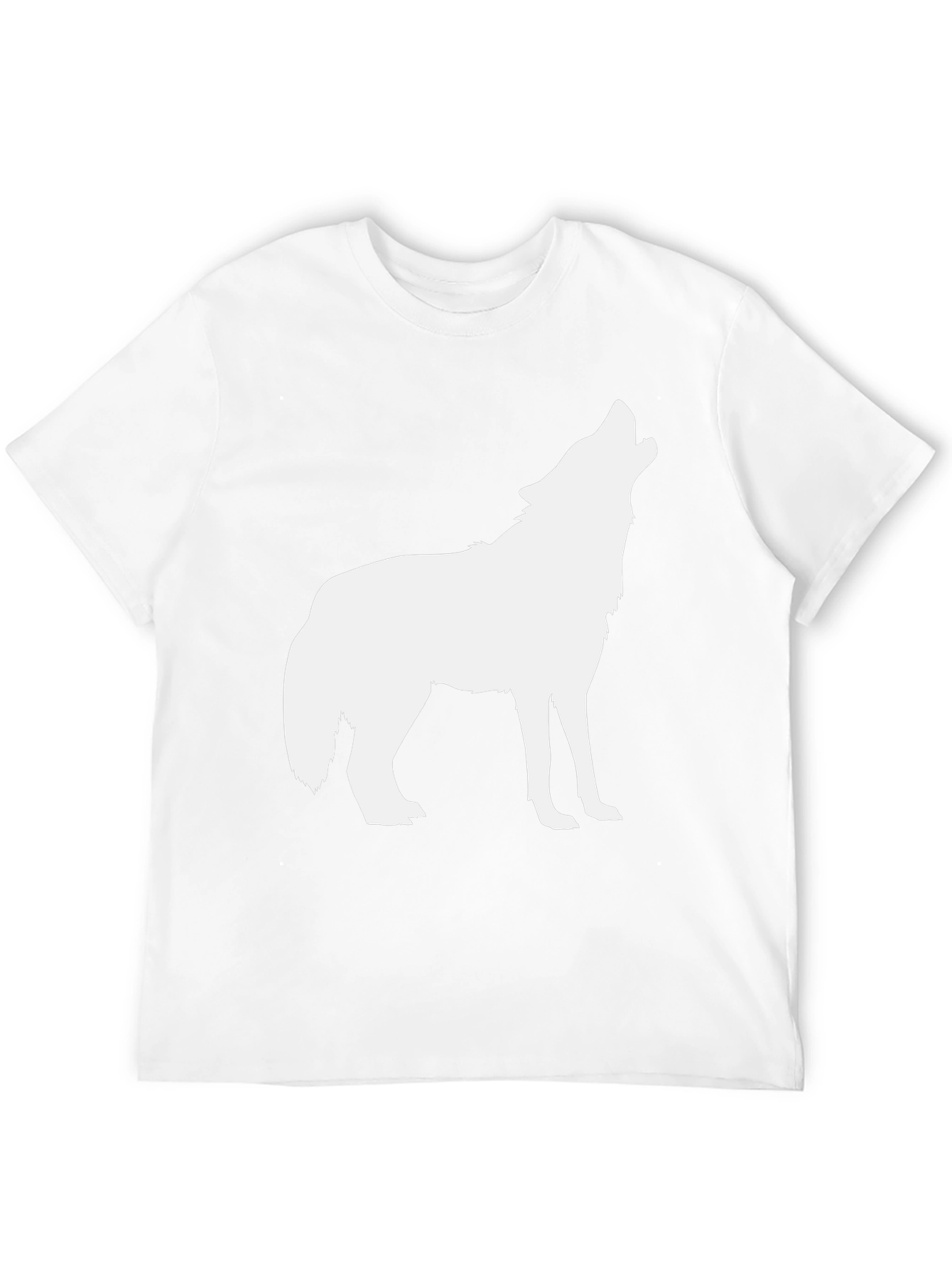 Mens Black Wolf Graphic Tee