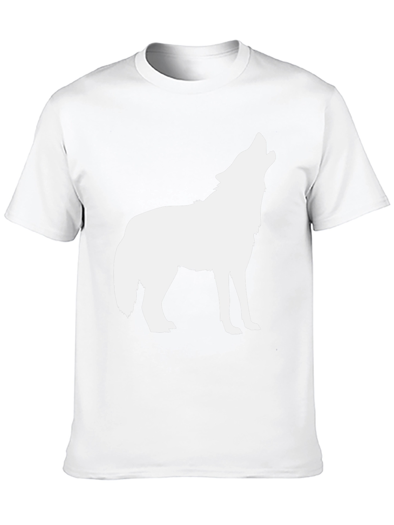 Mens Black Wolf Graphic Tee