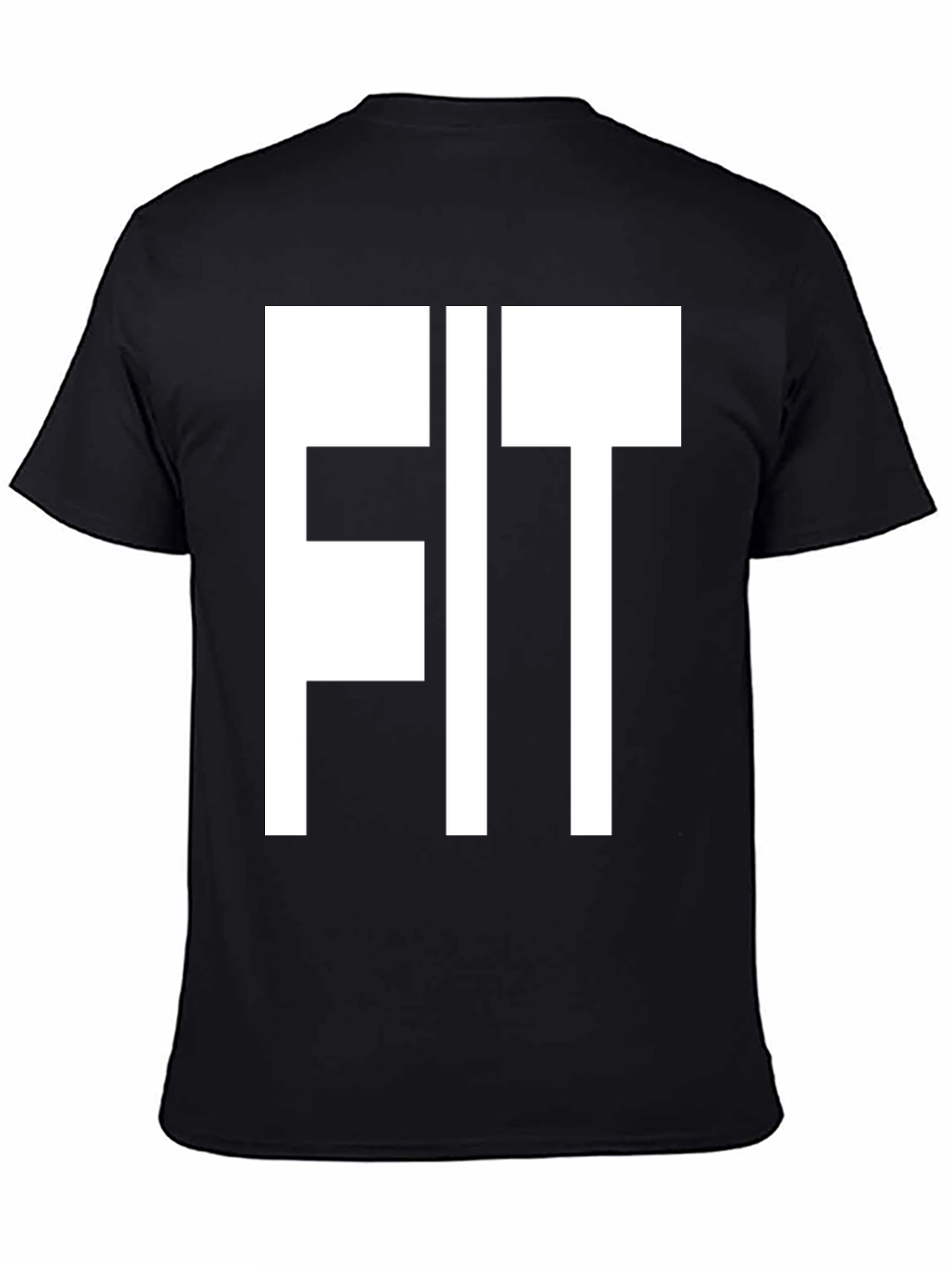 FIT Graphic Tee - Black Cotton T-Shirt