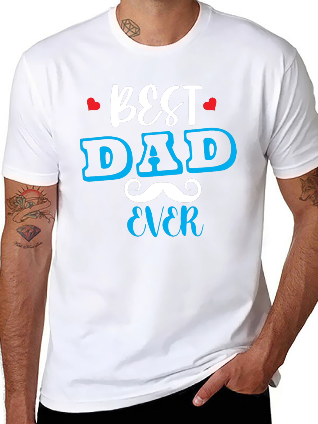 Best Dad Ever Graphic Tee - Fathers Day Gift