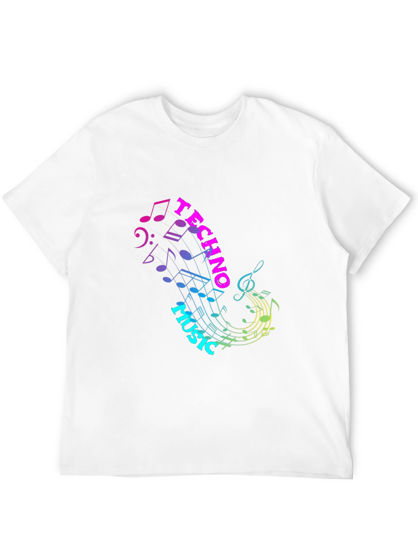 Techno Music Graphic T-Shirt - Stylish Black Tee