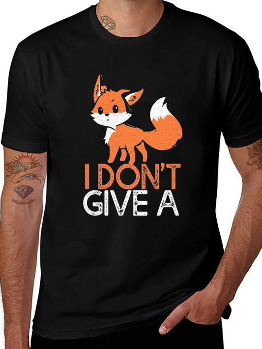 I Dont Give A Fox T-Shirt - Cute Animal Graphic Tee