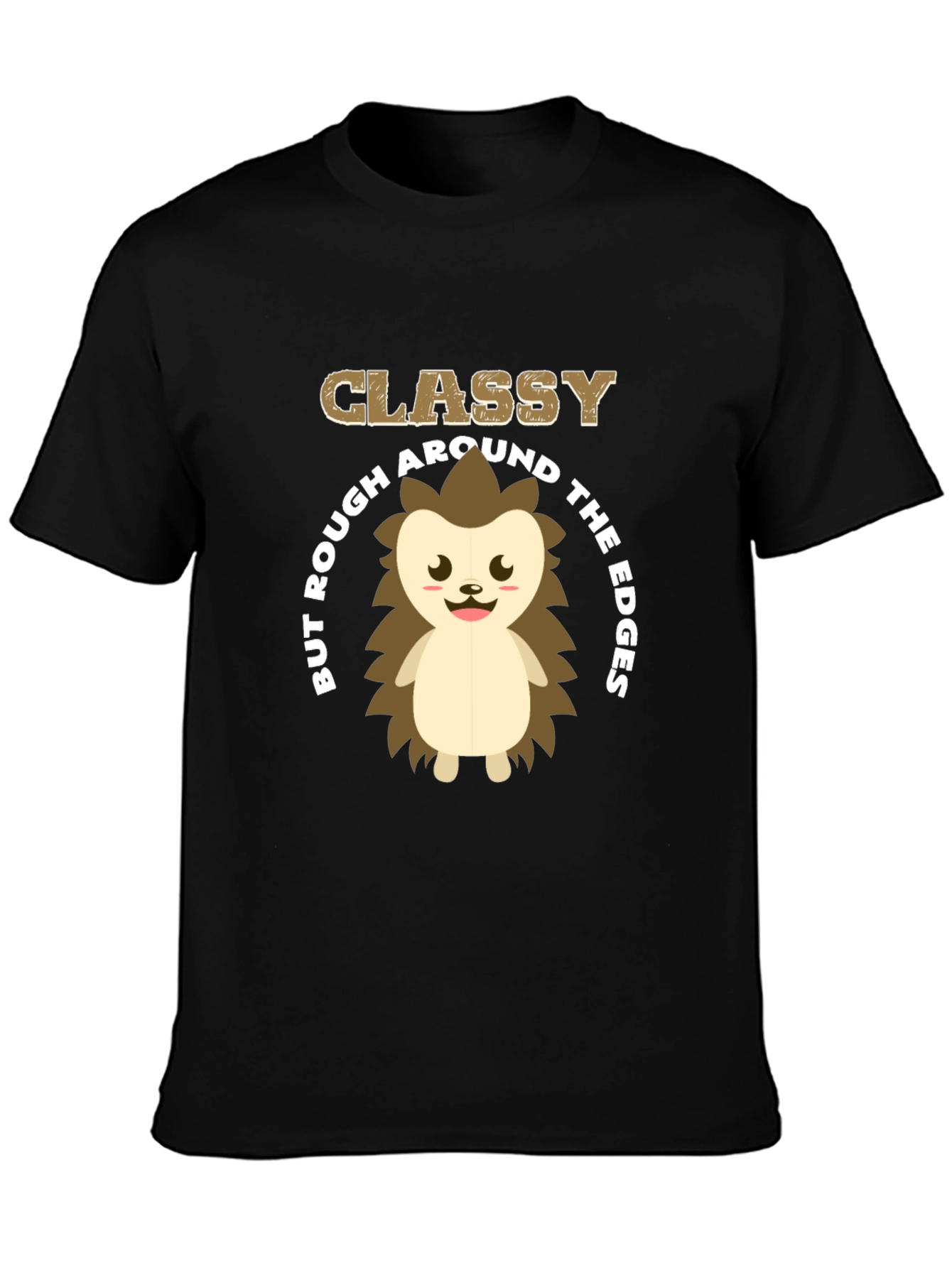 Classy But Rough Hedgehog Graphic T-Shirt
