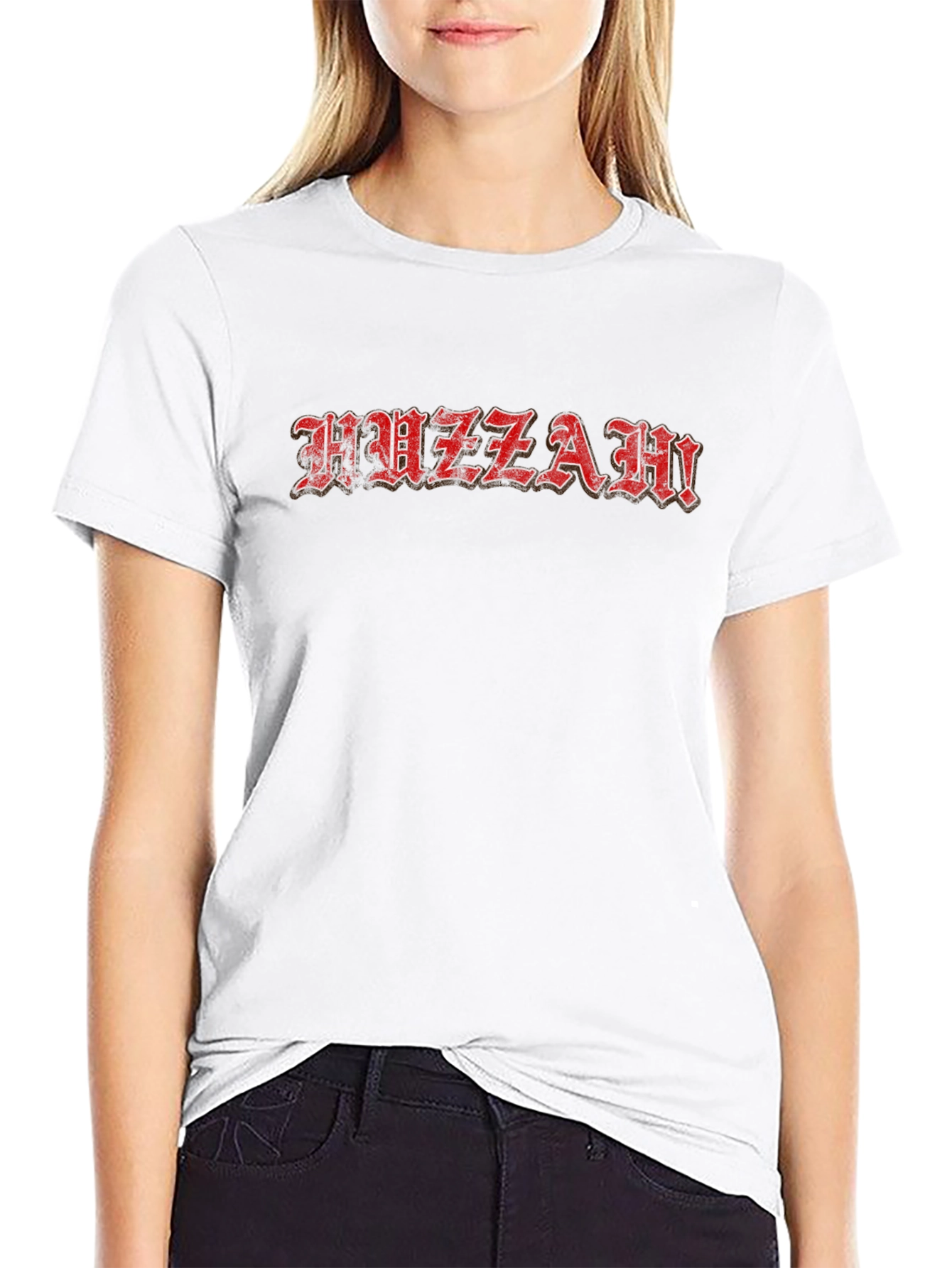 Huzzah! Graphic Tee - Stylish Black T-Shirt