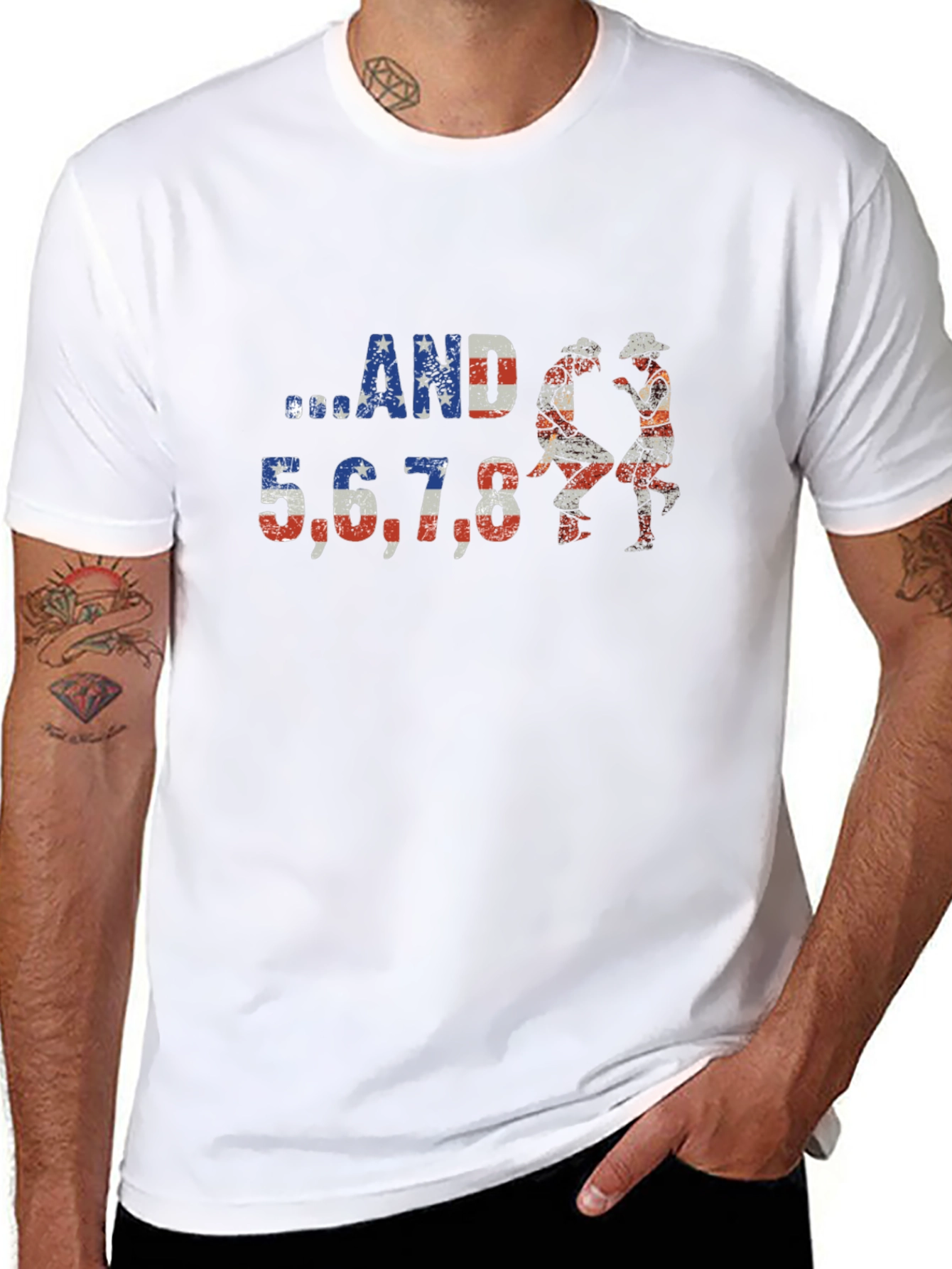 American Line Dance T-Shirt - ...AND 5678!