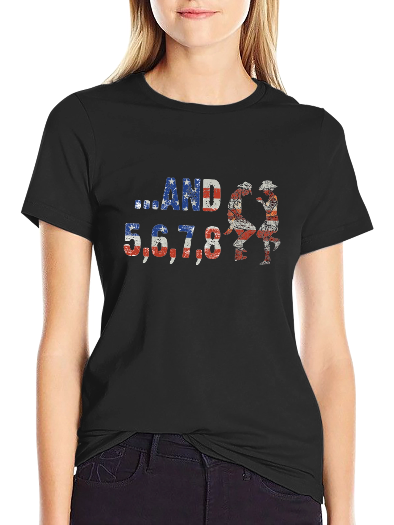 American Line Dance T-Shirt - ...AND 5678!