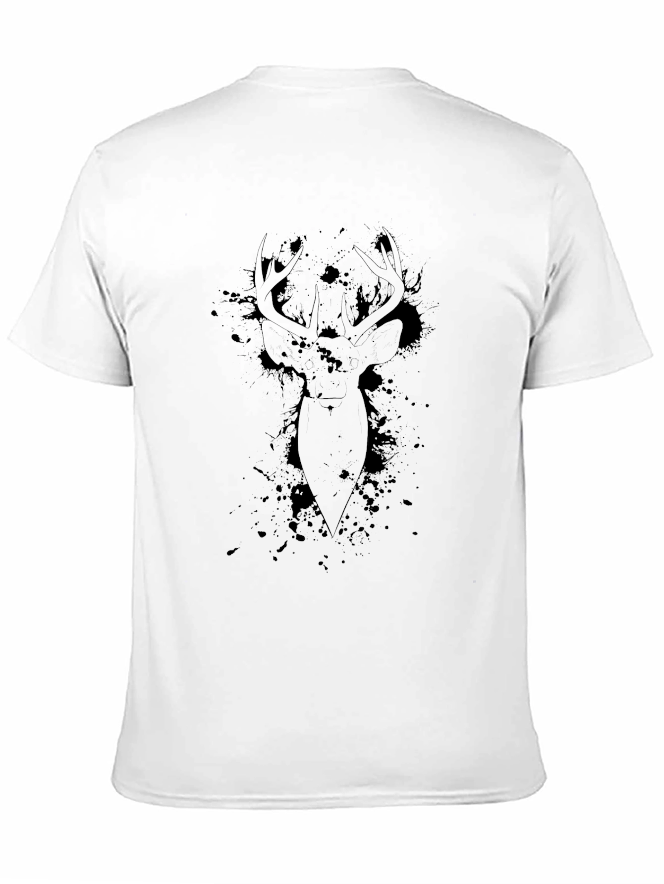Black Deer Graphic Tee - Mens Casual Style