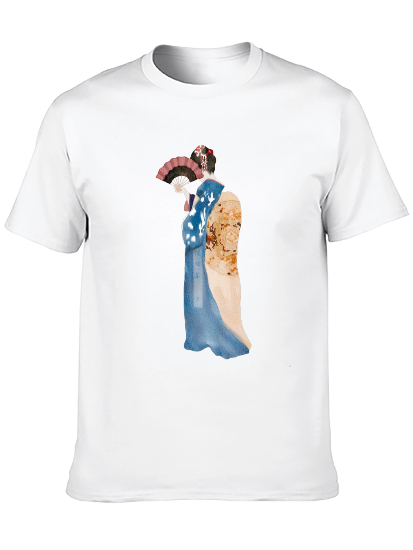 Geisha Graphic Tee - Black Cotton T-Shirt