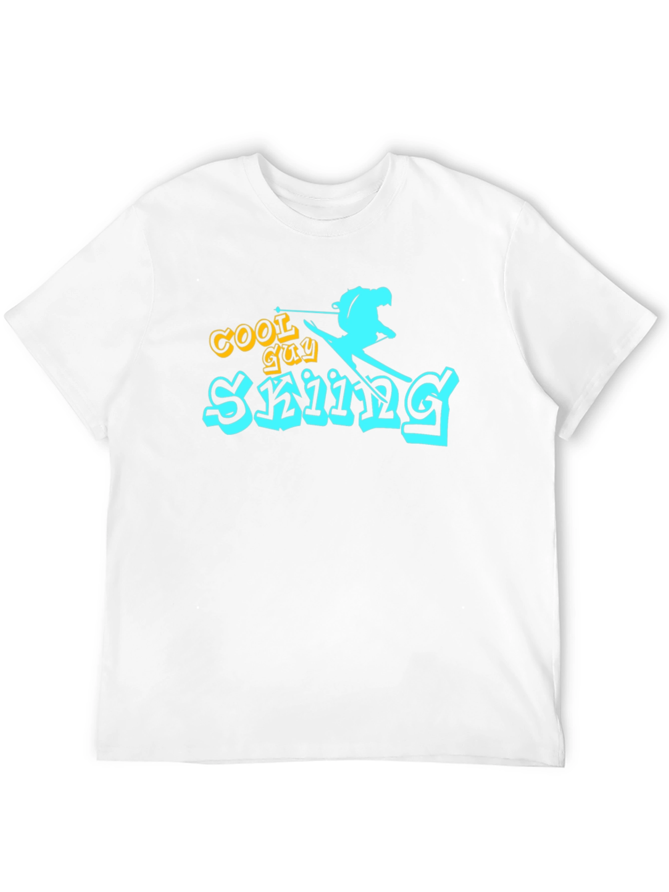Cool Guy Skiing Graphic Tee