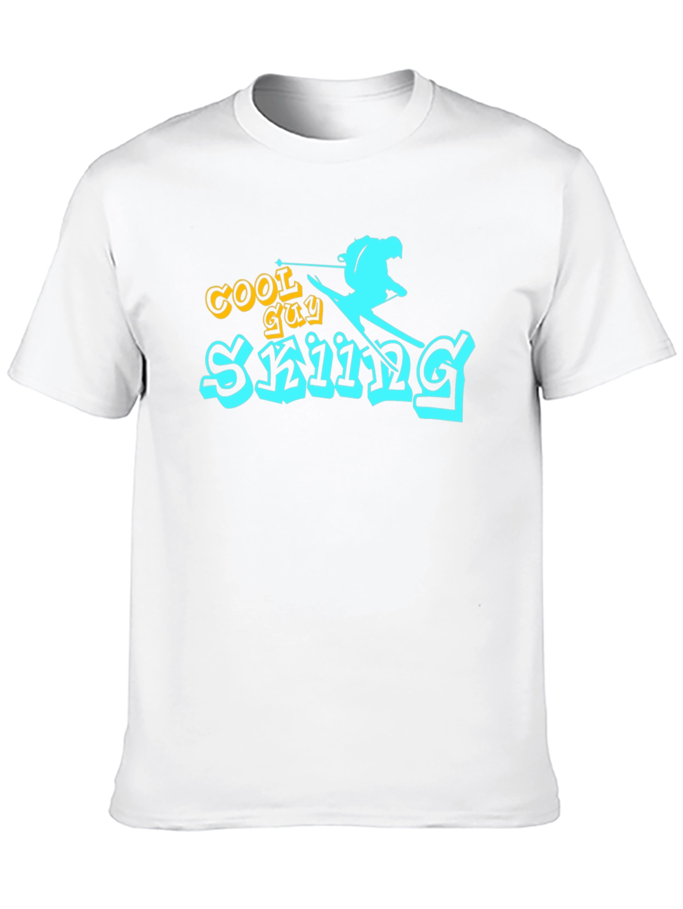 Cool Guy Skiing Graphic Tee
