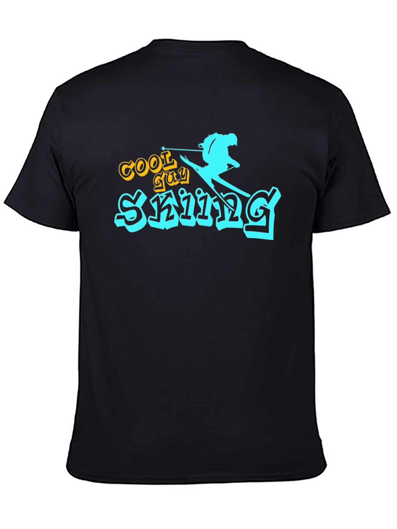 Cool Guy Skiing Graphic Tee