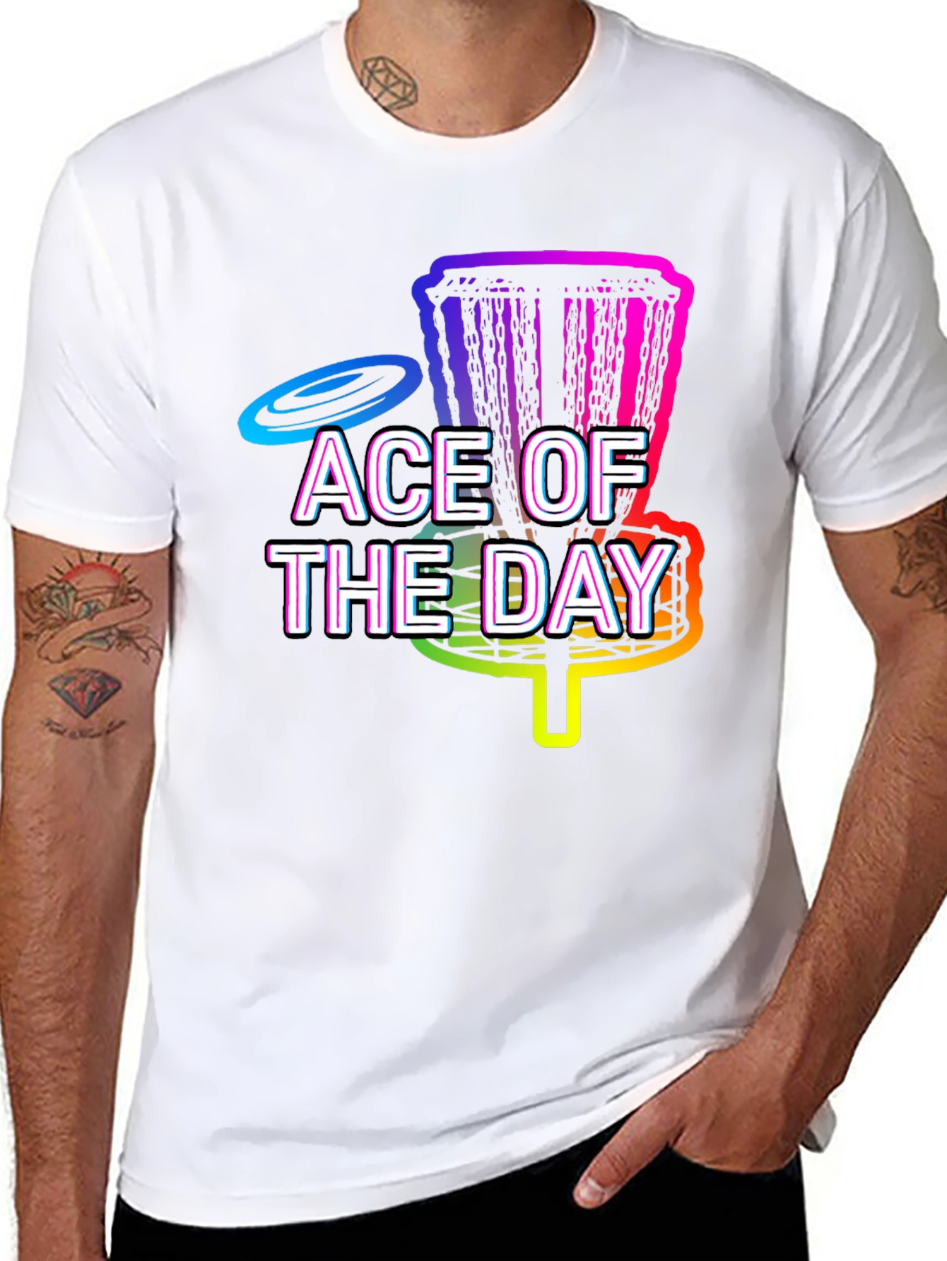 Ace of the Day Disc Golf Graphic Tee