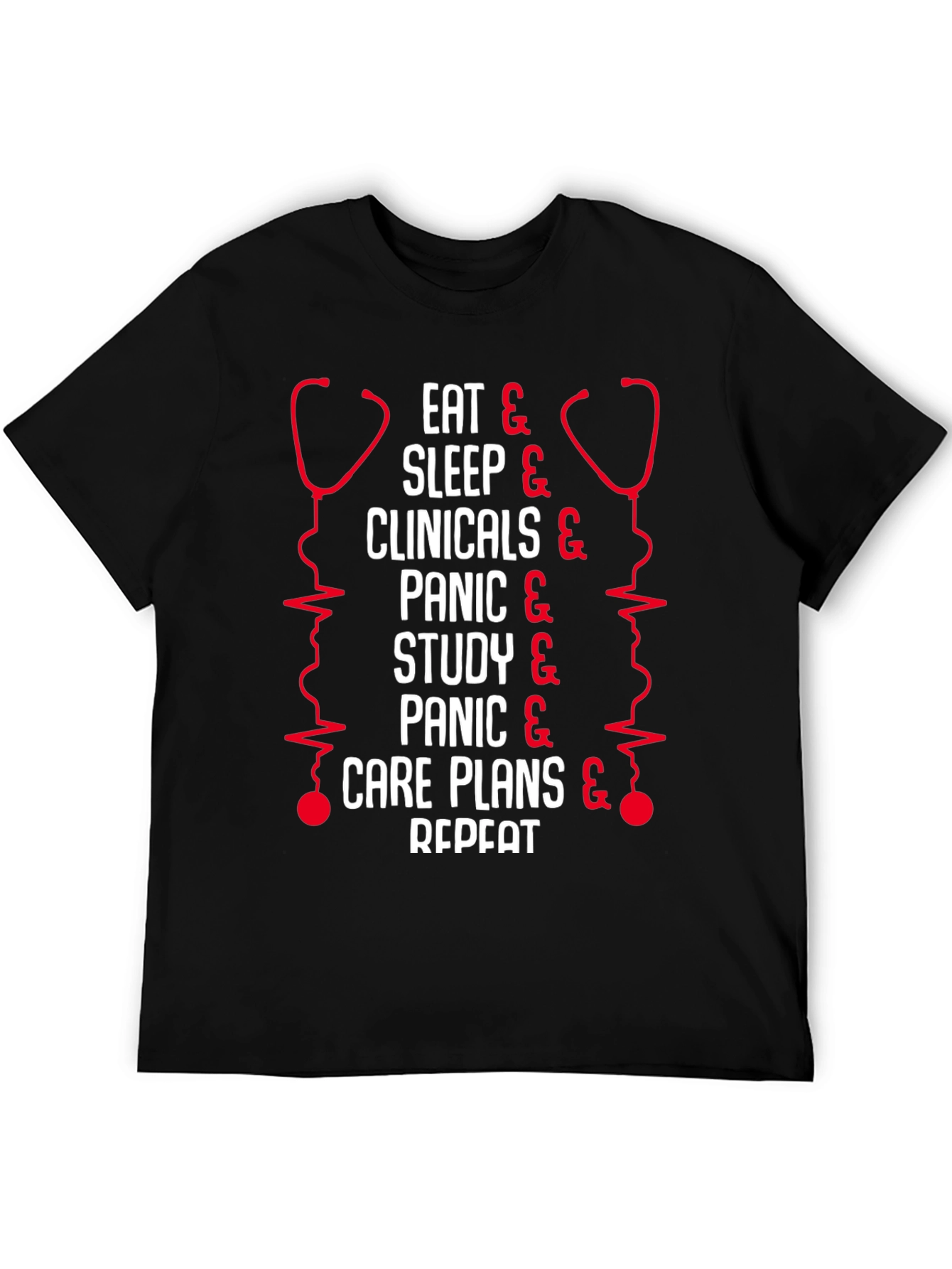 Nurse Life T-Shirt - Eat Sleep Clinicals Repeat