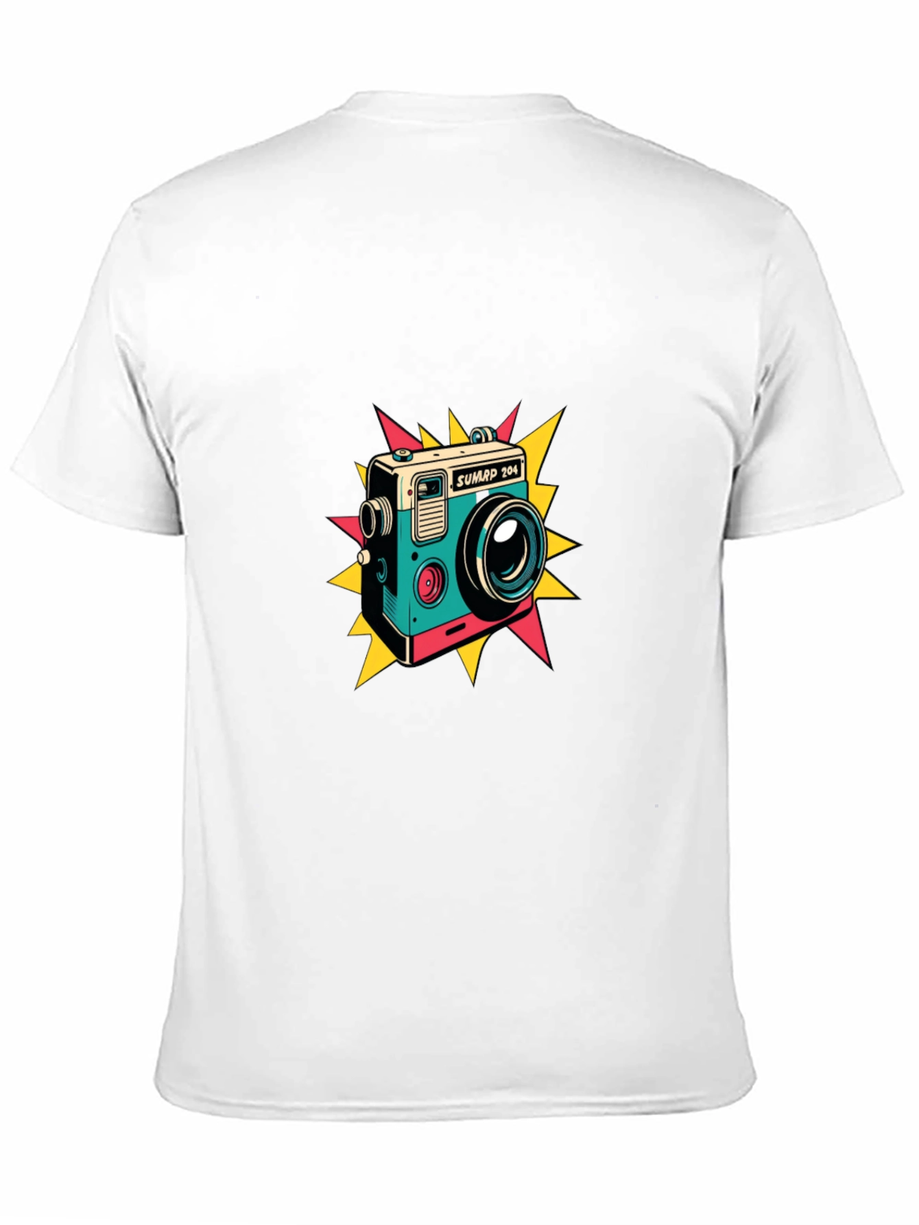 Retro Camera Graphic T-Shirt - Stylish Tee