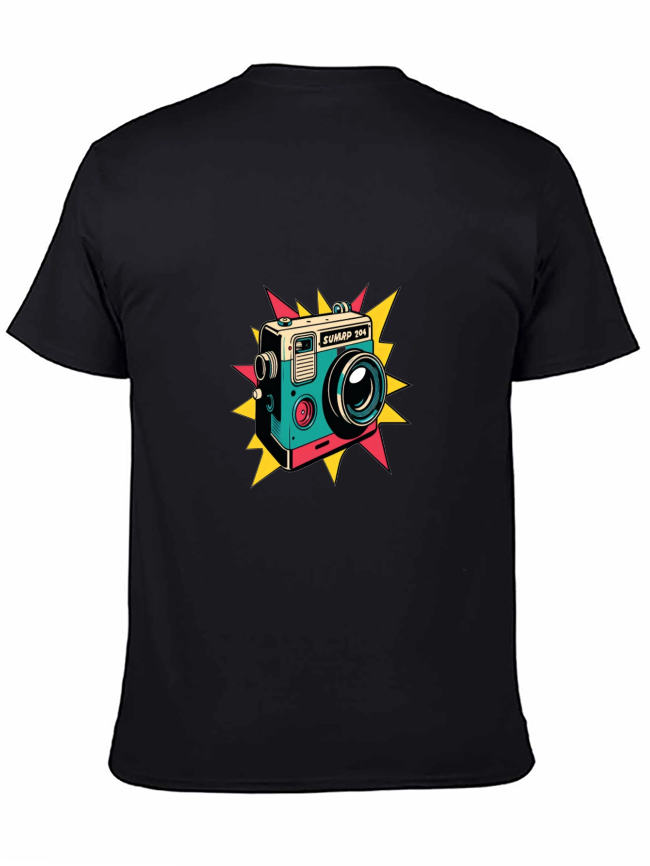 Retro Camera Graphic T-Shirt - Stylish Tee